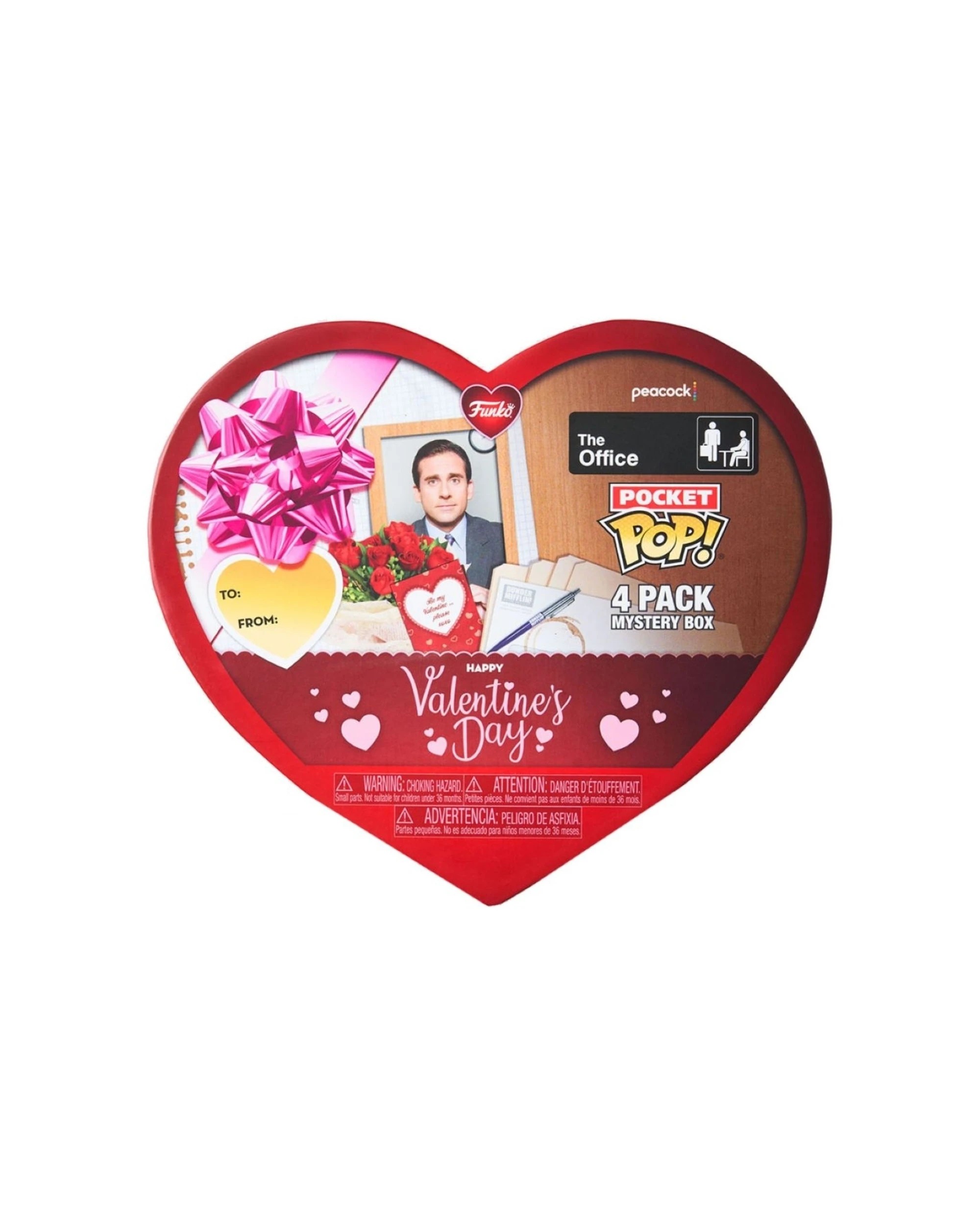 1 POP Vinyl Figurine The Office Valentines Day Pocket 4-Pack 10cm Action Figures - Red, 1 of 3