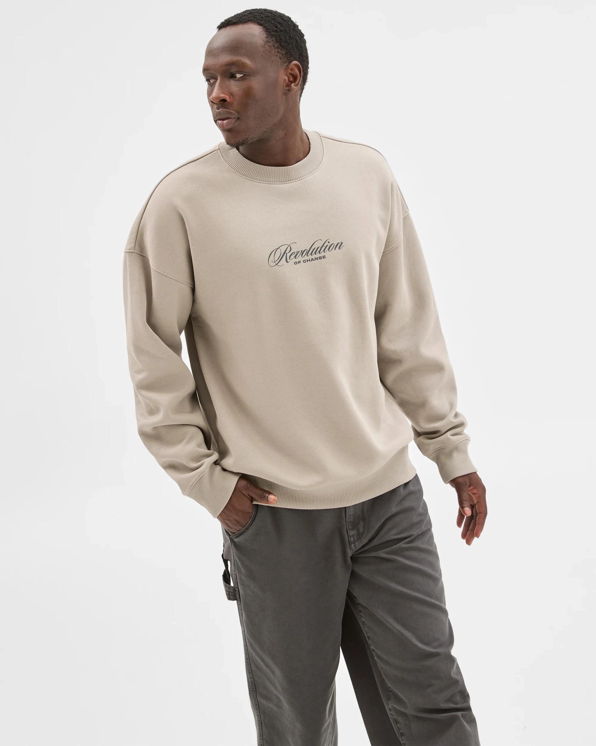 5 Commons Australian Cotton Blend Graphic Jumper GREY, 5 of 6