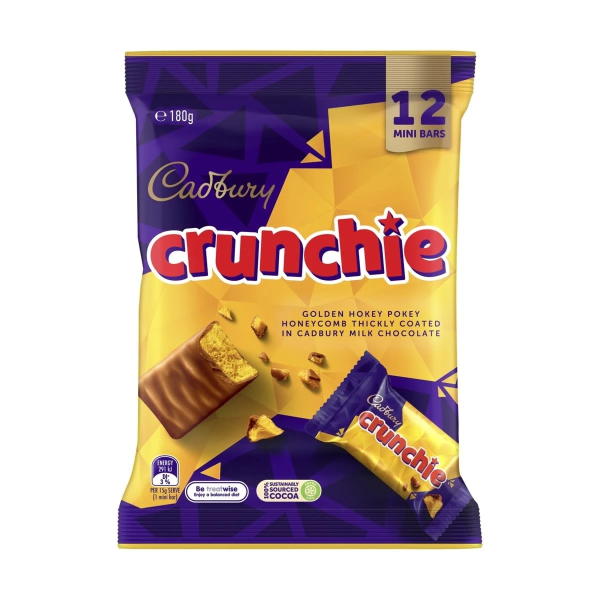1 12 Piece Cadbury Crunchie Sharepack 180g, 1 of 2