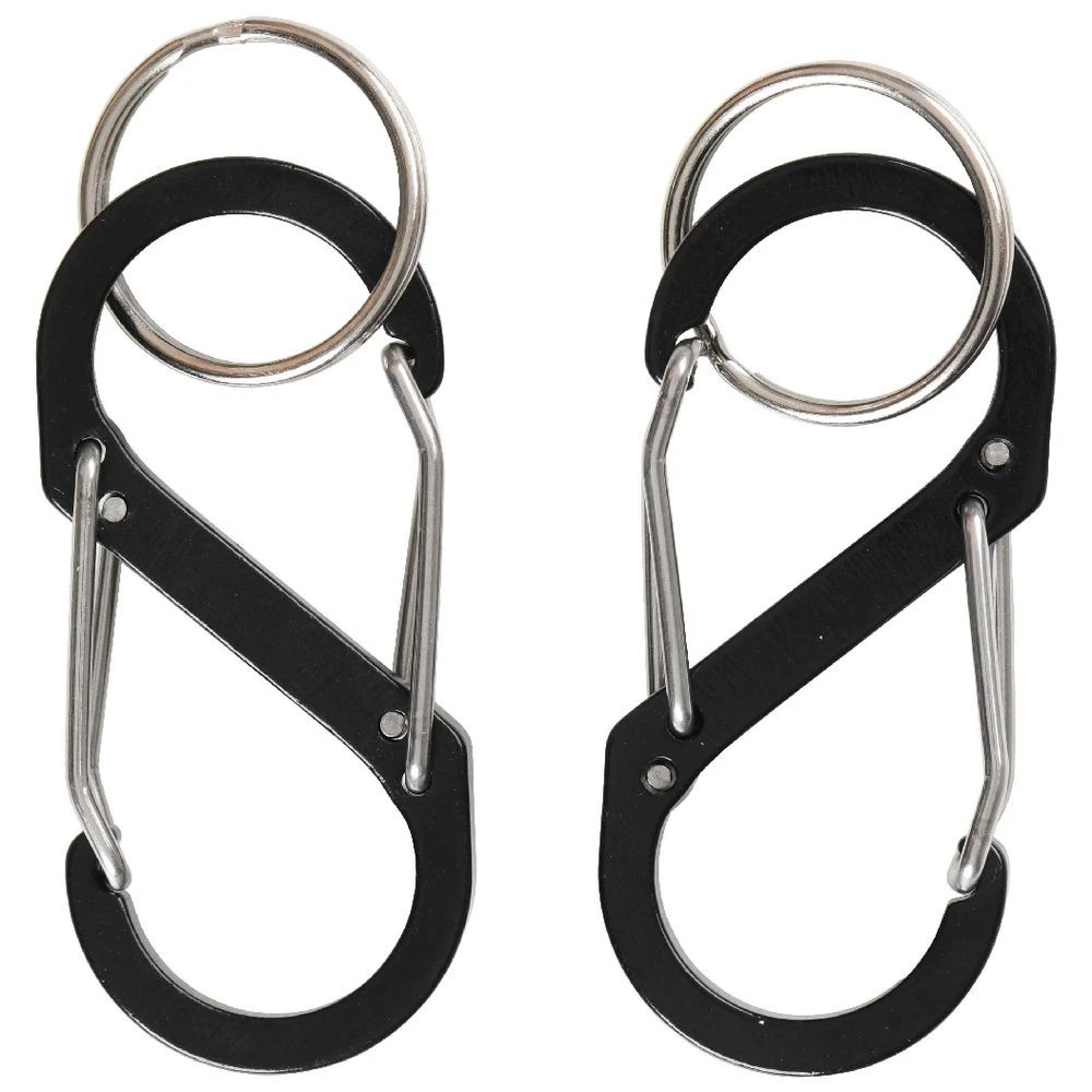 2 J.Burrows Carabiner Small 2 Pack Black, 2 of 5