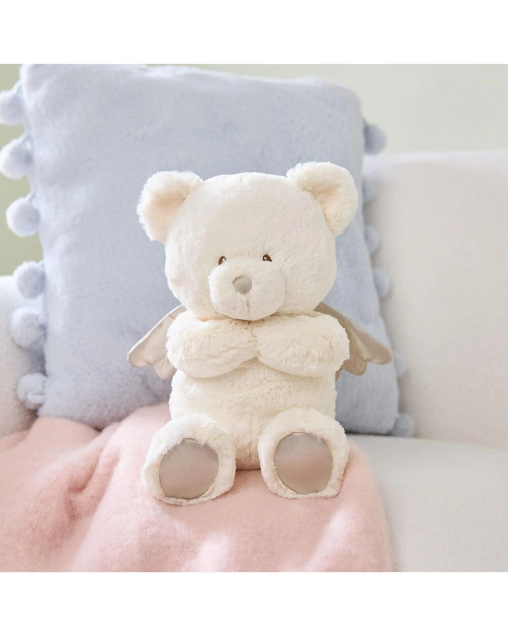 2 Gund Spiritual Plush Bear with Chime 28cm Plush - White, 2 of 3