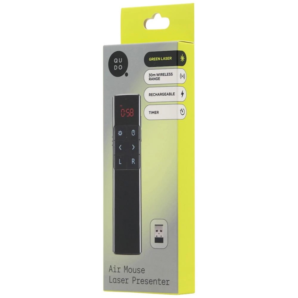 7 Qudo Air Mouse Wireless Presenter Black, 7 of 7