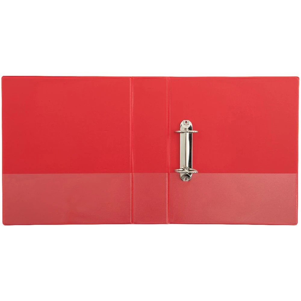 4 J.Burrows Insert Binder A4 2 D-Ring 50mm Red, 4 of 6