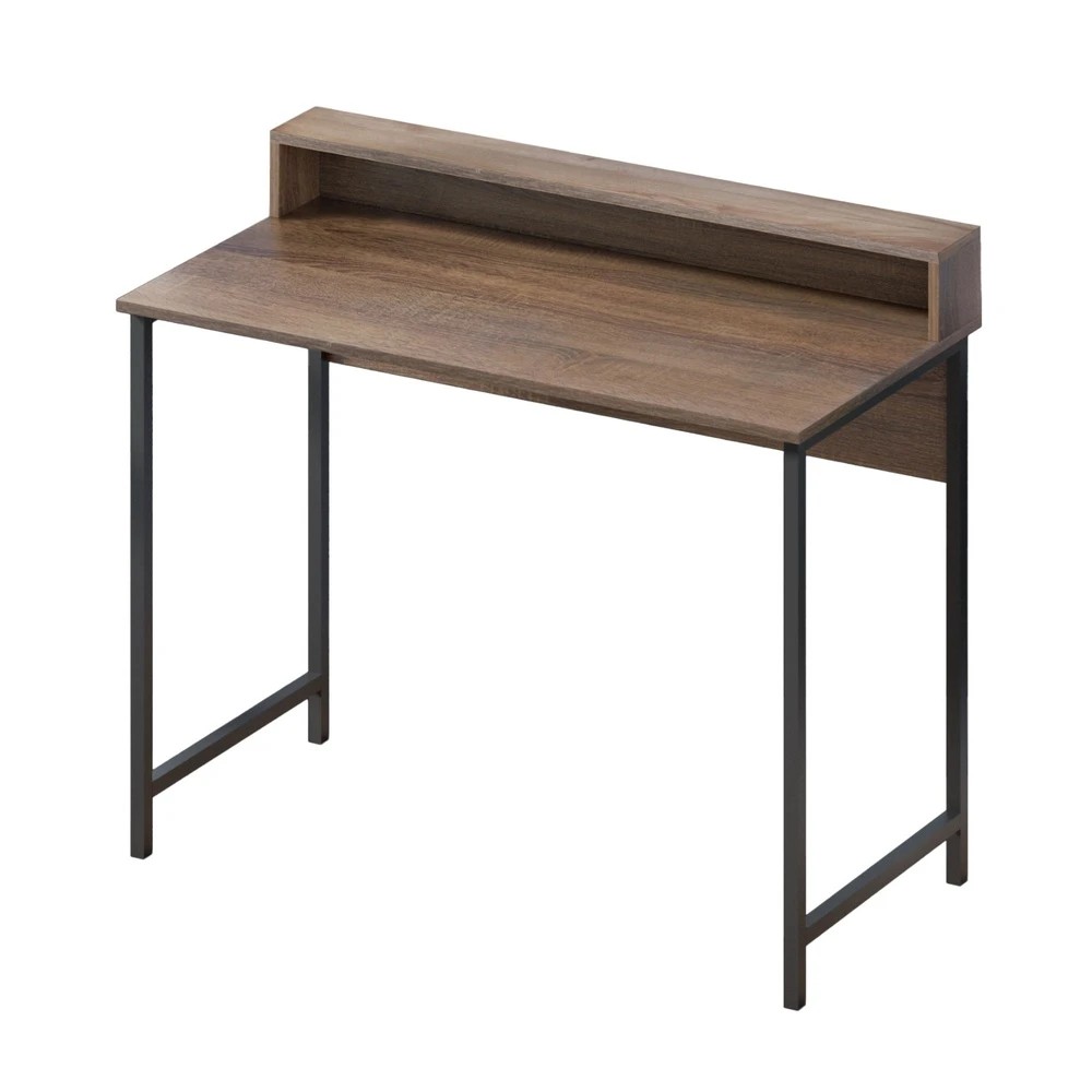 1 Artiss Computer Desk Shelf Oak - Black, 1 of 6