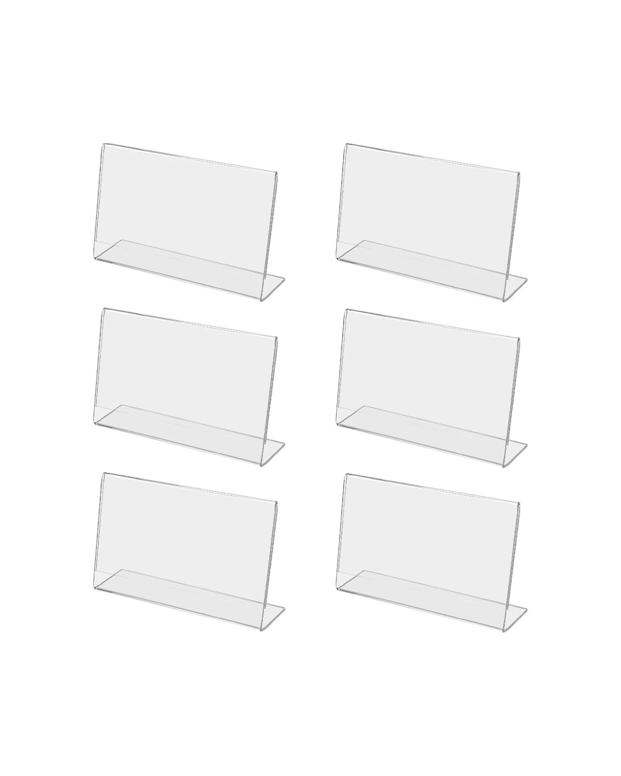 1 Unigift 6PK Inspire Horizontal Standing Picture Photo Frame 10x15cm - Clear, 1 of 2