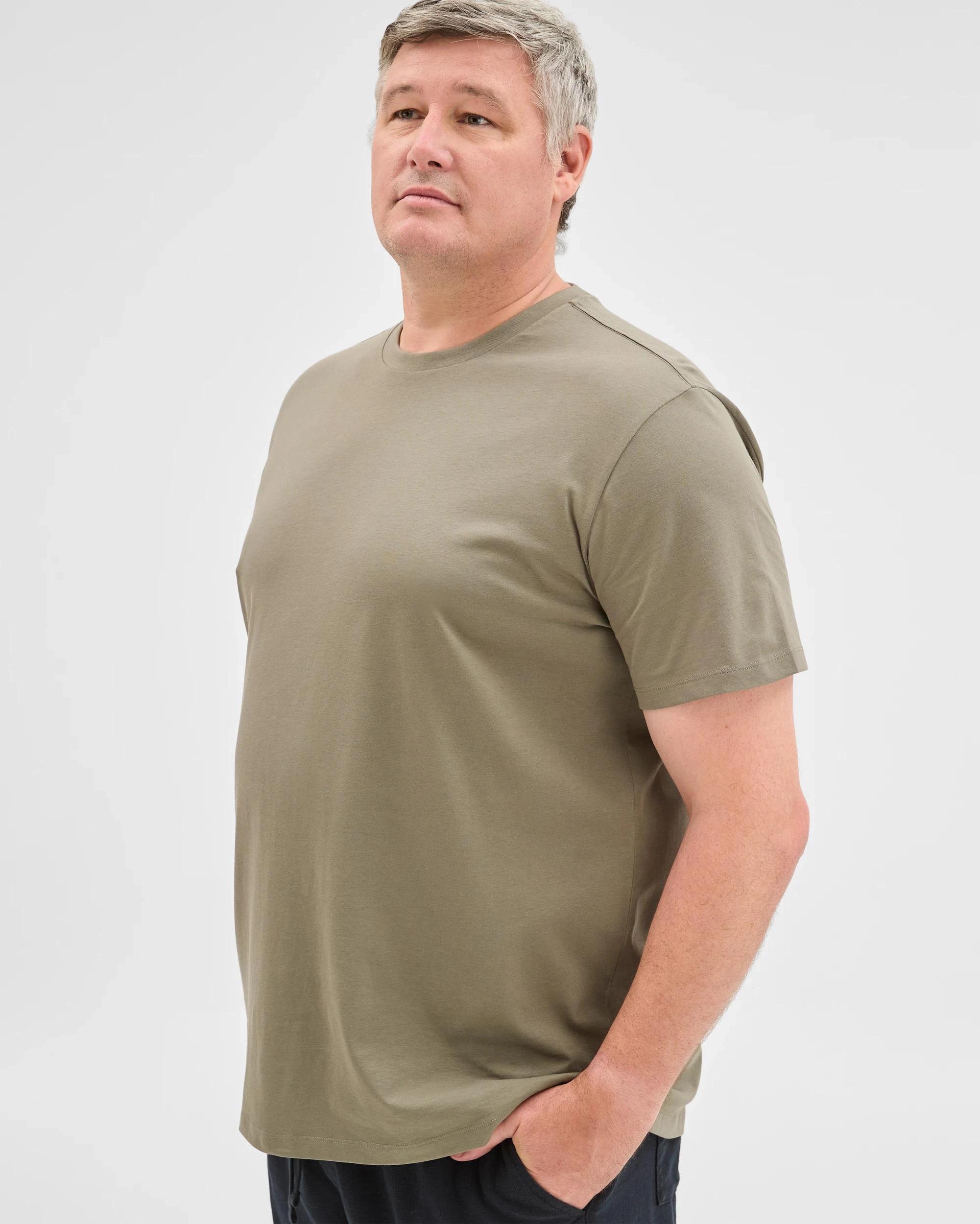 3 Target Man Plus Plus Size Australian Cotton Crew T-Shirt BASIL, 3 of 5