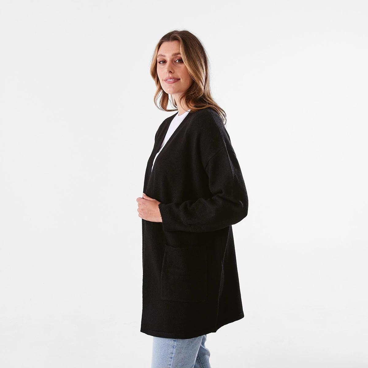 2 Balloon Sleeve Cardigan Black, 2 of 6