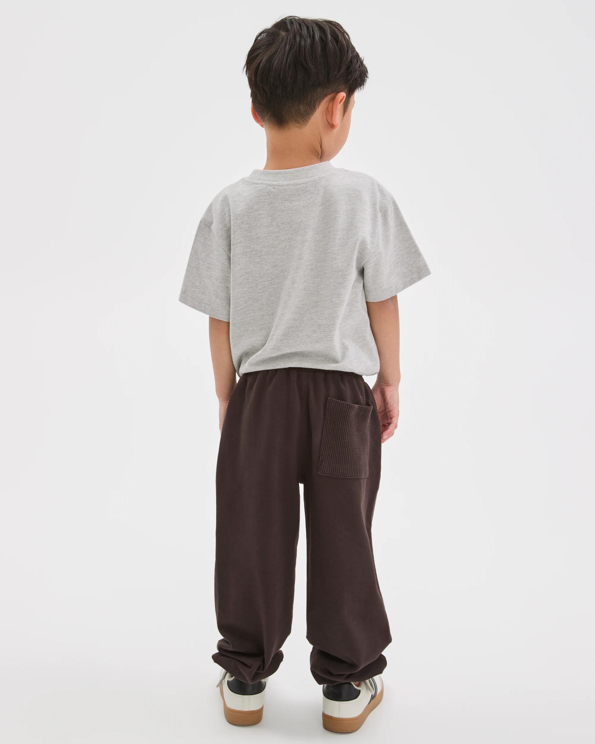 3 Target Kids Boys Lightweight Australian Cotton Trackpants BROWN, 3 of 6