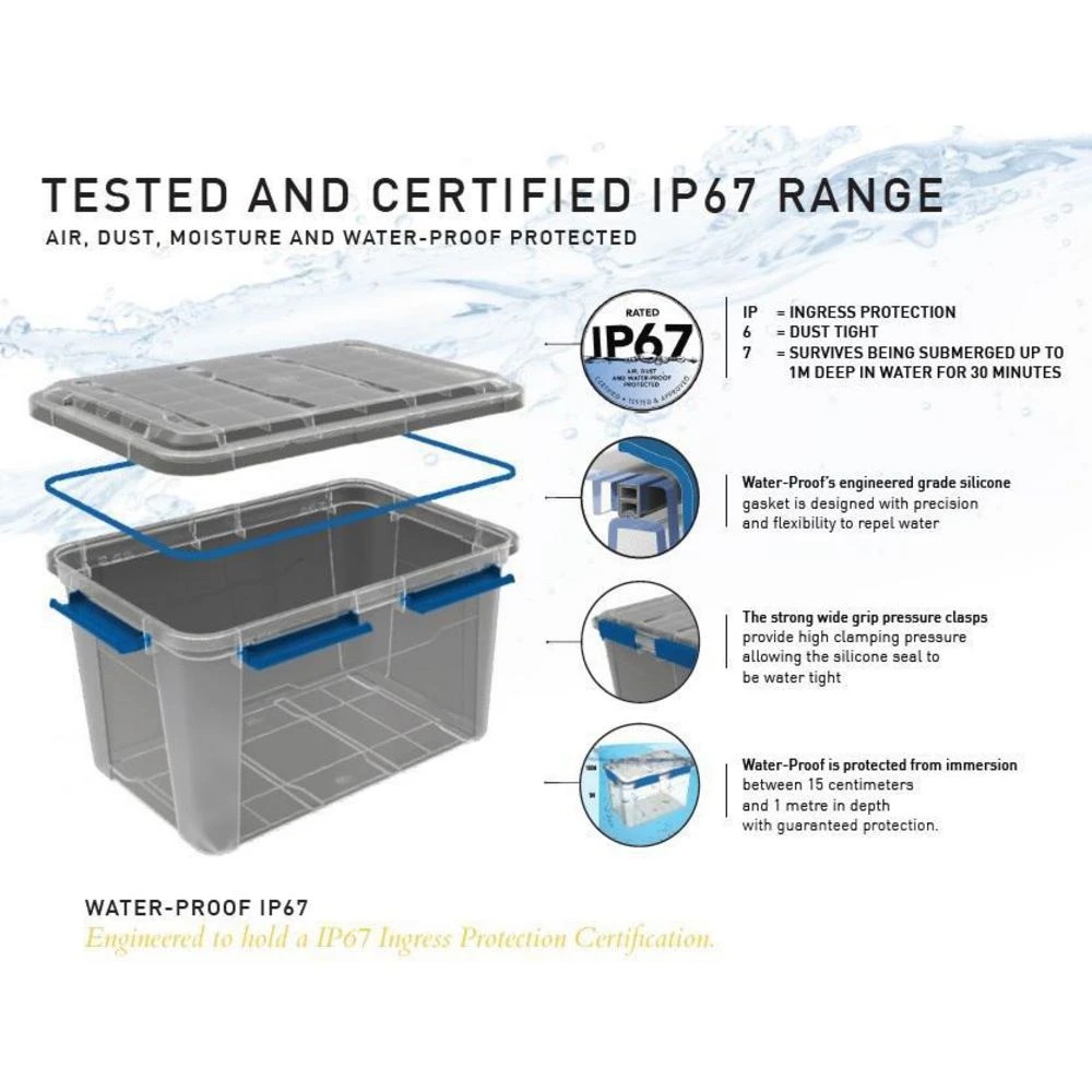 4 Ezy Storage 50L Waterproof IP67 Storage Container, 4 of 7