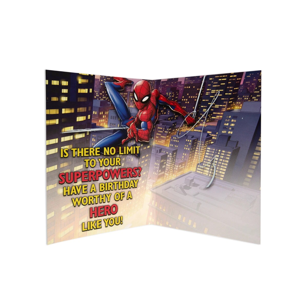 3 Hallmark Marvel Spider-Man Interactive Birthday Card - Birthday Hero, 3 of 4