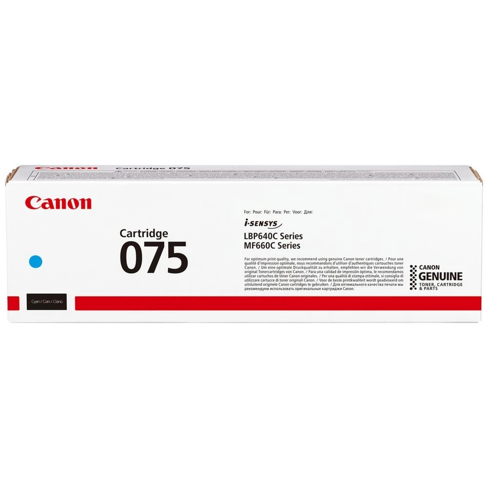 1 Canon 075 Toner Cartridge Cyan, 1 of 2