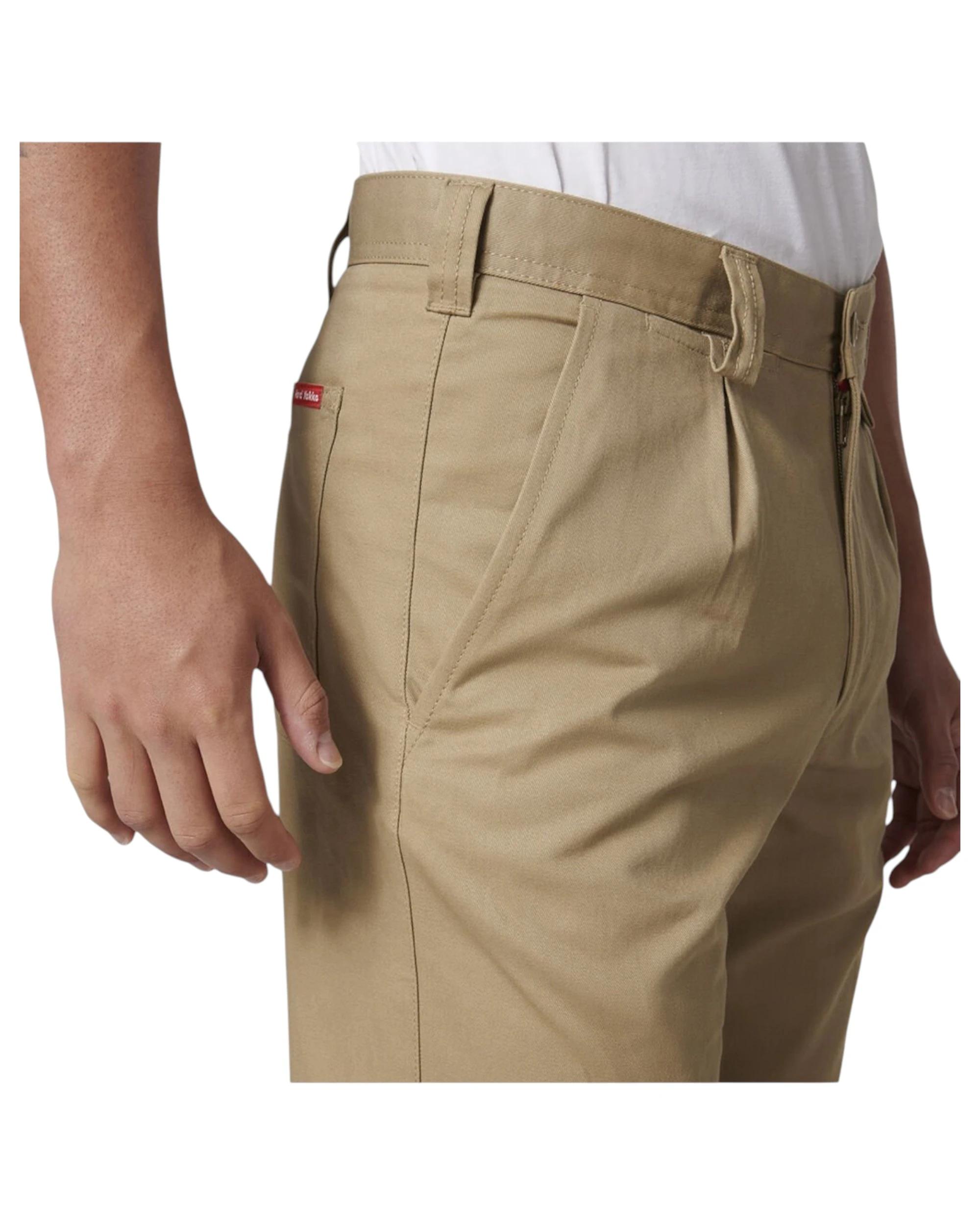 10 Hard Yakka Mens Drill Work Pant Cotton Khaki Pants Y02501 KHAKI, 10 of 10
