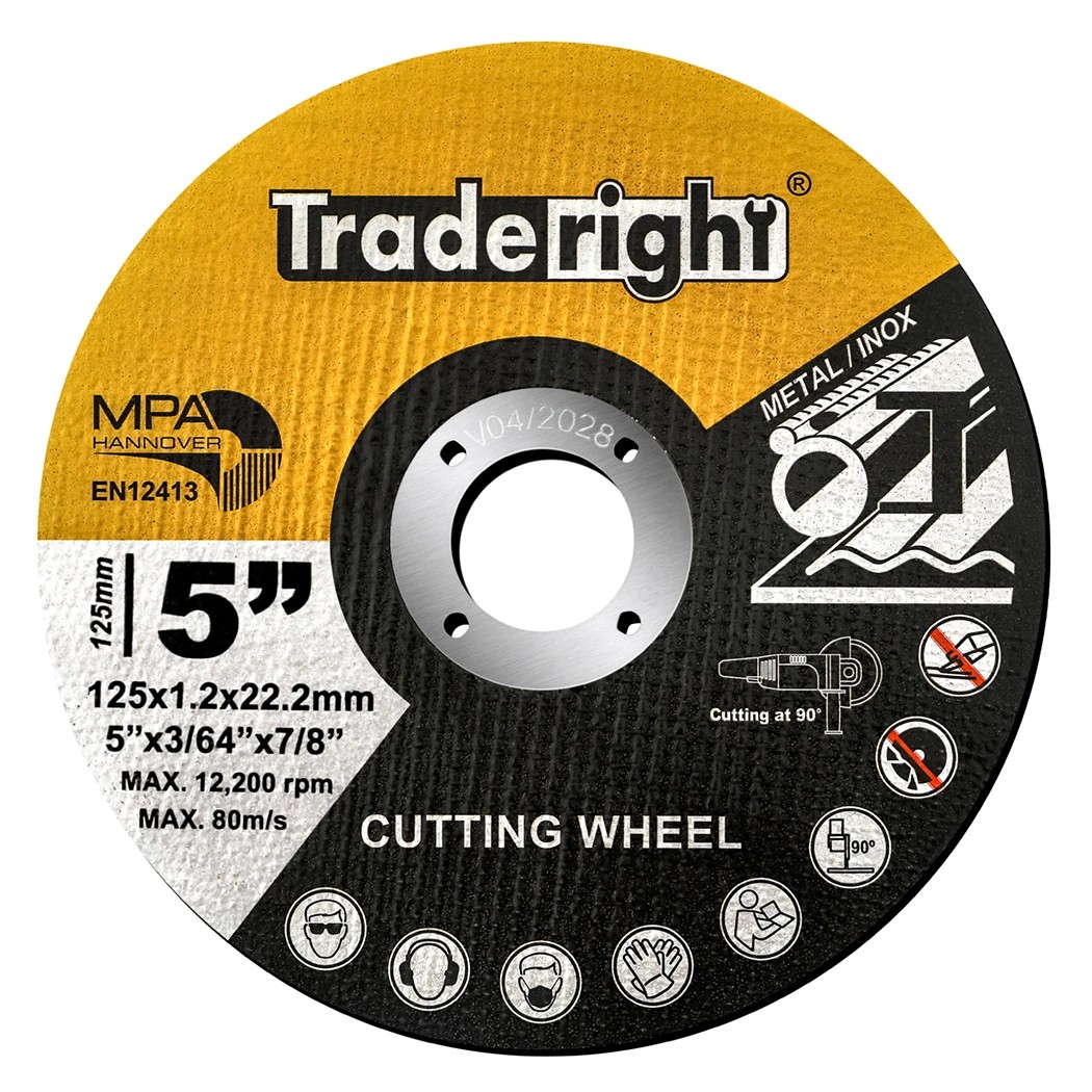 1 Traderight 125x1.2x22.2mm Cutting Discs 5 Inch 100pcs, 1 of 8