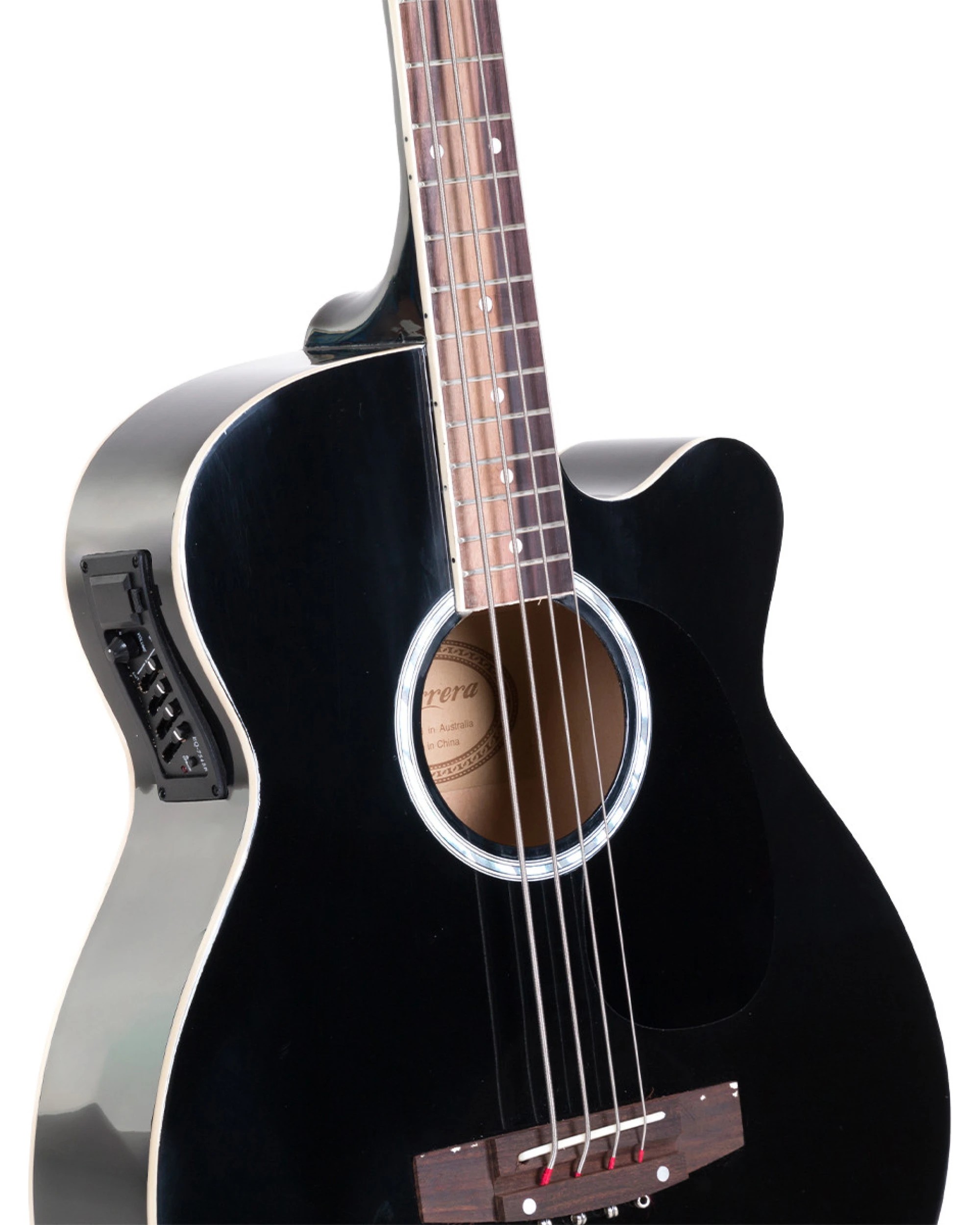2 Karrera 43in Acoustic Bass Guitar - Black, 2 of 7