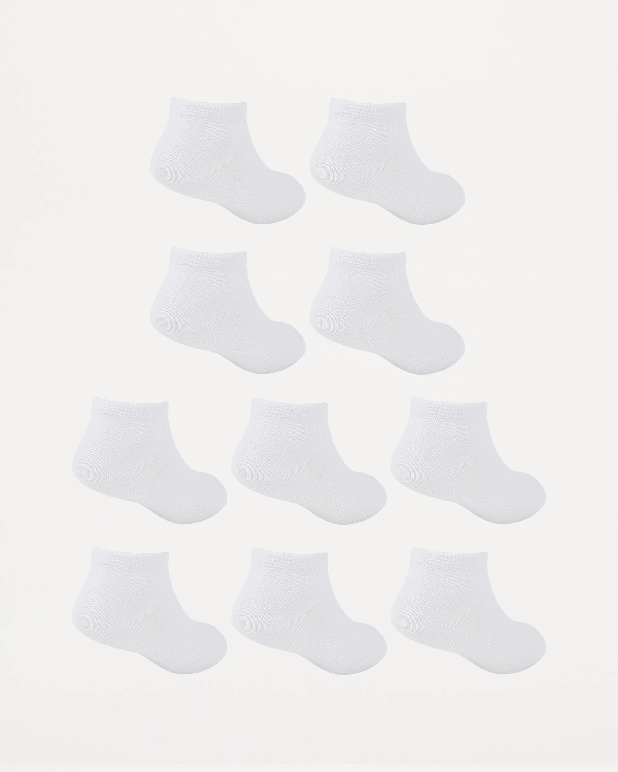 2 10 Pack School Low Cut Socks White, 2 of 3