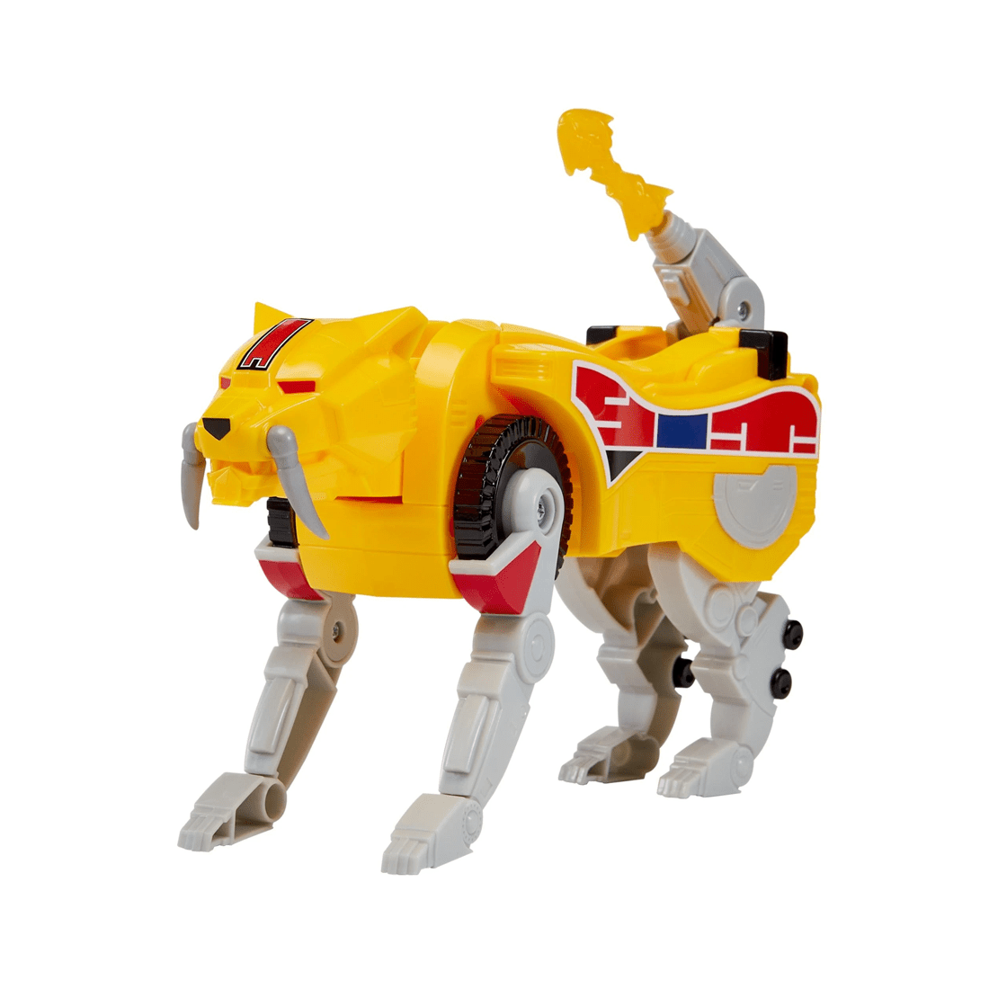 4 Playmates Toys Limited Mighty Morphin Power Rangers Re-Ignition Combinable Dinozord Sabertooth Tiger Toy, 4 of 10