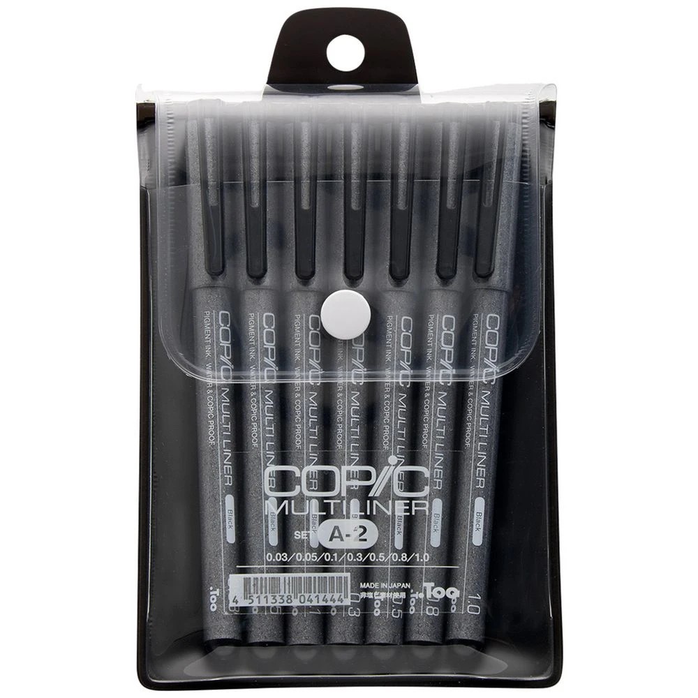 1 Copic Multiliner Inking Pens 7 Pack, 1 of 9