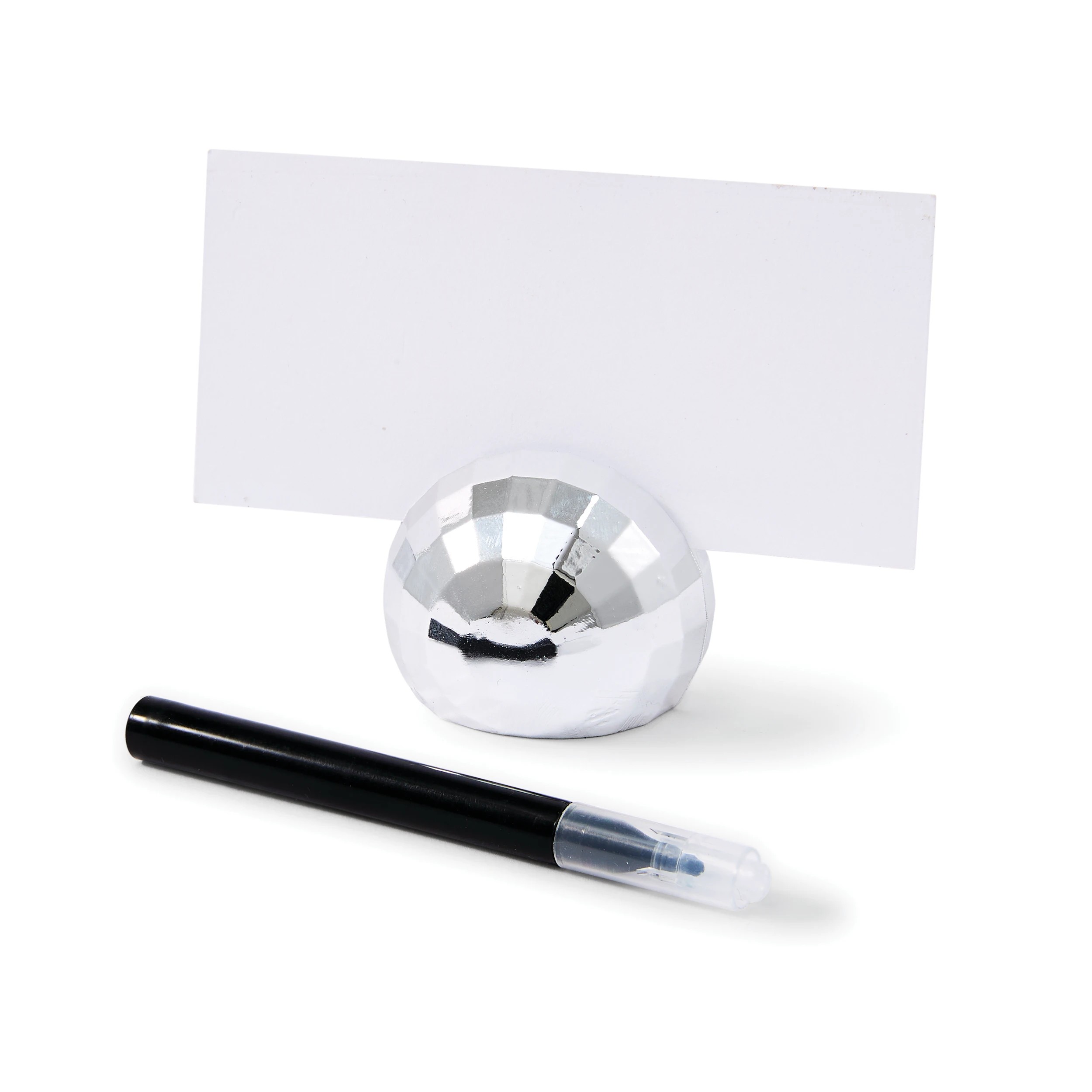 2 4 Pack Disco Ball Placecard Holders, 2 of 7