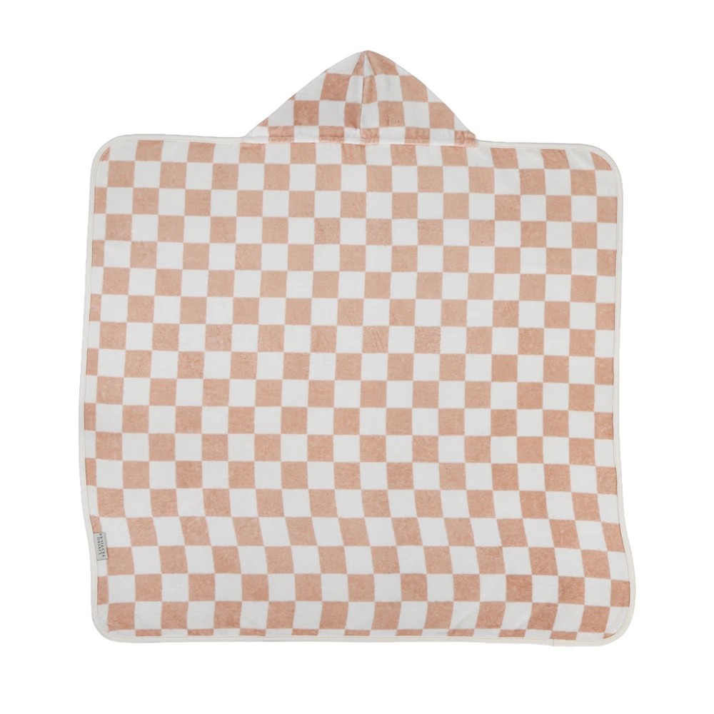 2 Living Textiles - Hooded Towel (75cm x 80cm) - Checkered Blush - Assorted, 2 of 8