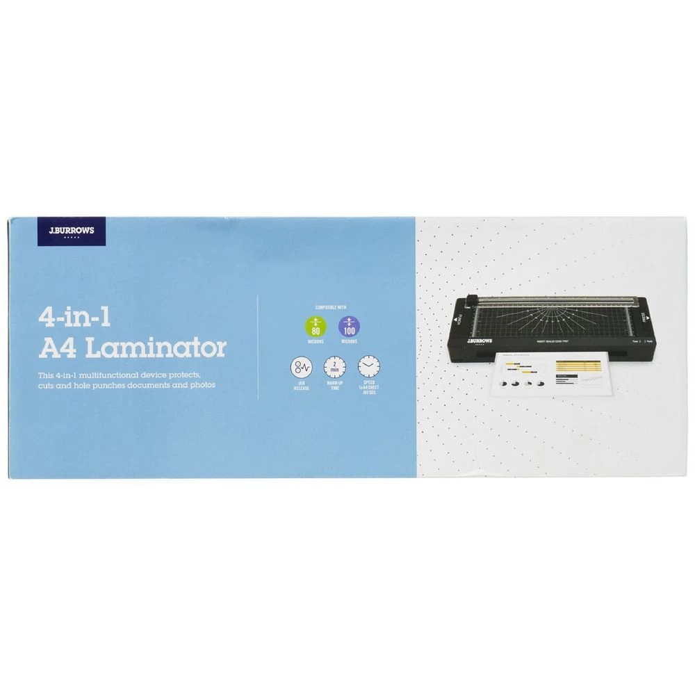 6 J.Burrows A4 4-in-1 Laminator Black, 6 of 7