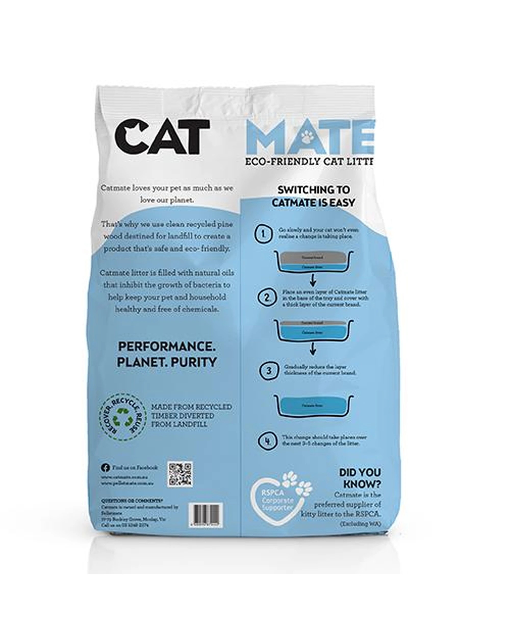 2 Catmate Odour Control Cat Biodegradable Litter 15kg, 2 of 2