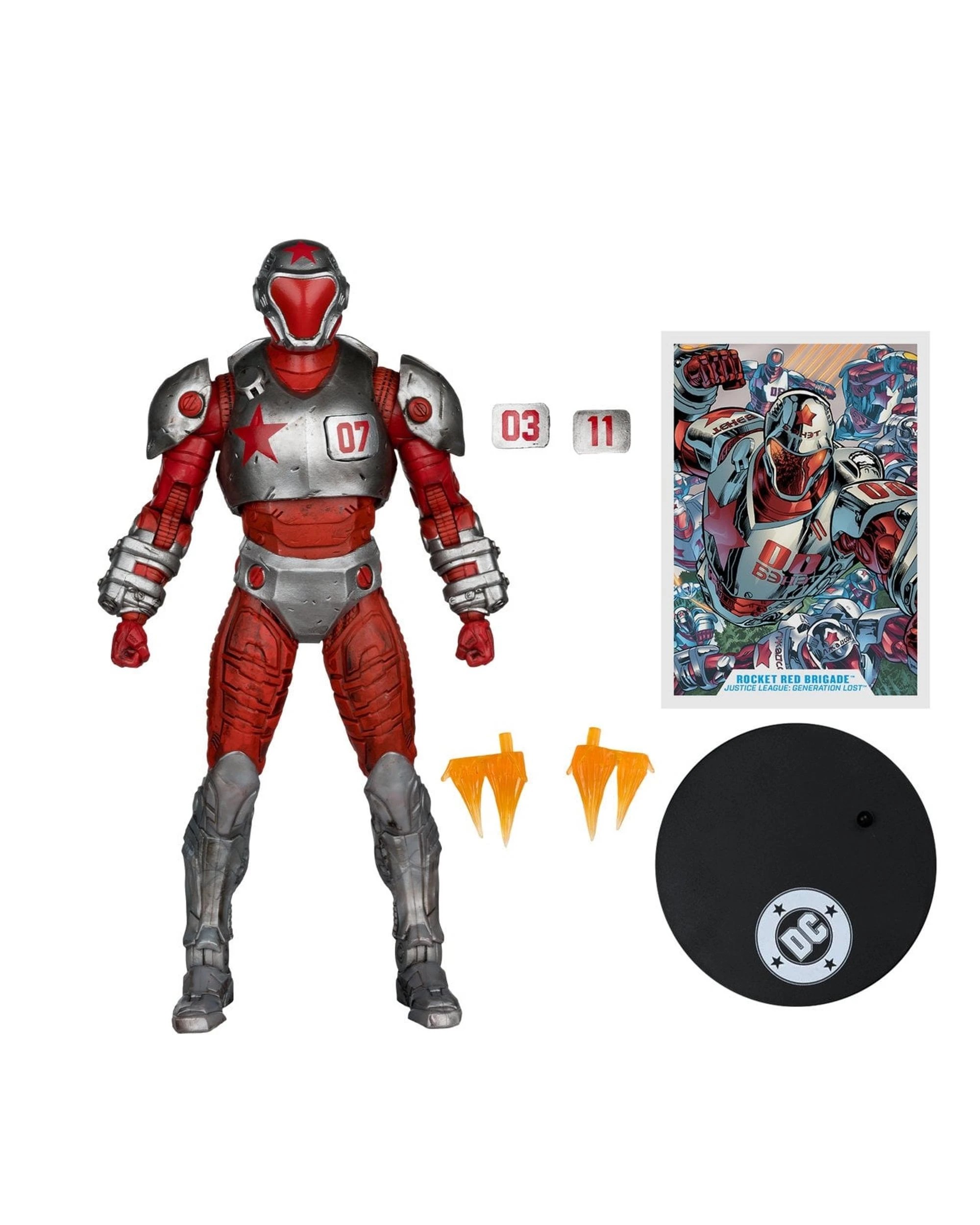 2 DC Multiverse Justice League: Generation Lost Rocket Red Brigade 7 inch Action Figure, 2 of 9