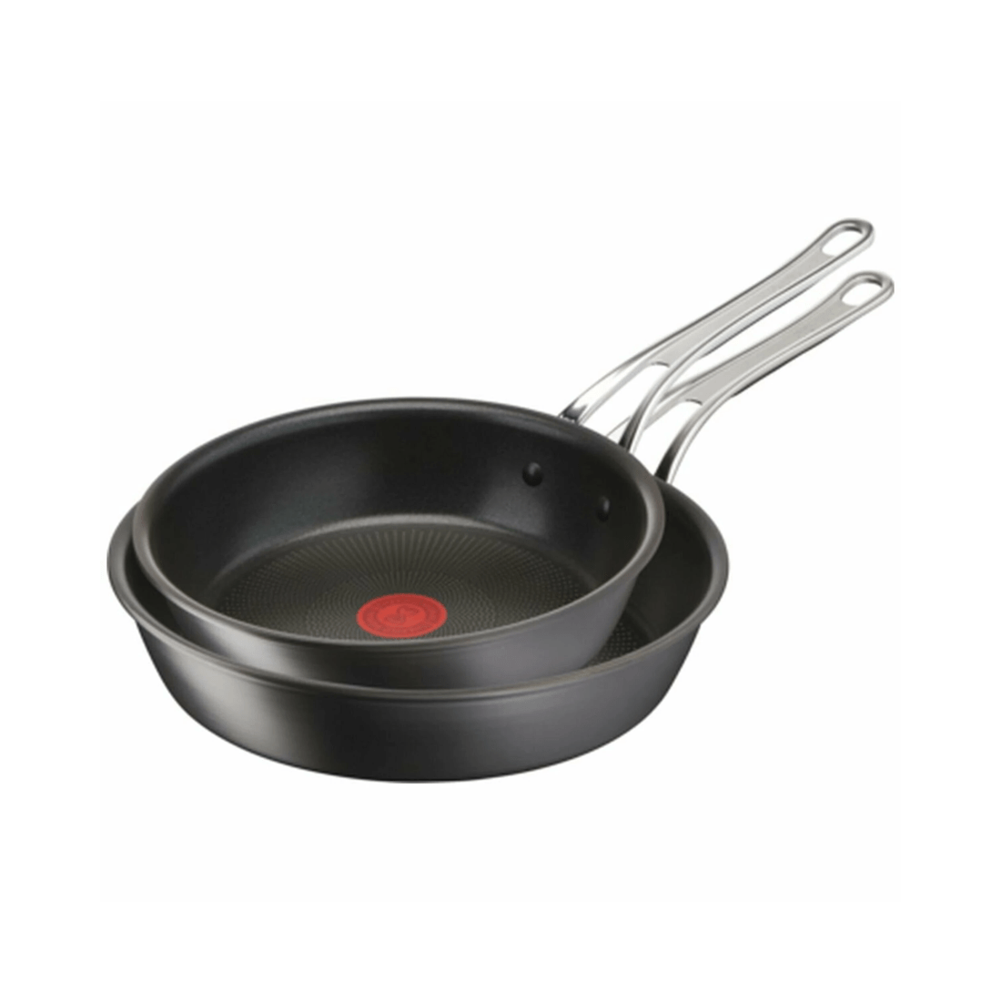 1 Tefal Jamie Oliver Cook's Classics Induction Non-Stick Hard Anodised 2 Piece Frypan Cookware Set, 1 of 5