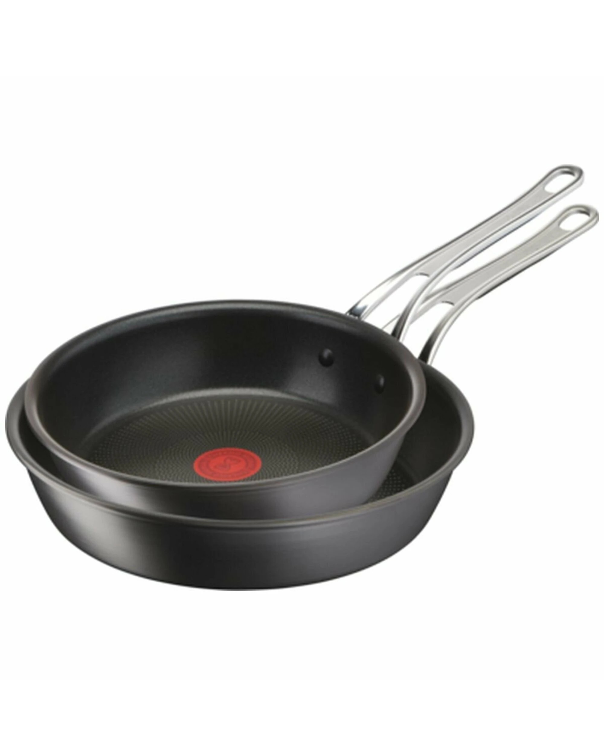 1 Tefal Jamie Oliver Cook's Classics Induction Non-Stick Hard Anodised 2 Piece Frypan Cookware Set, 1 of 5