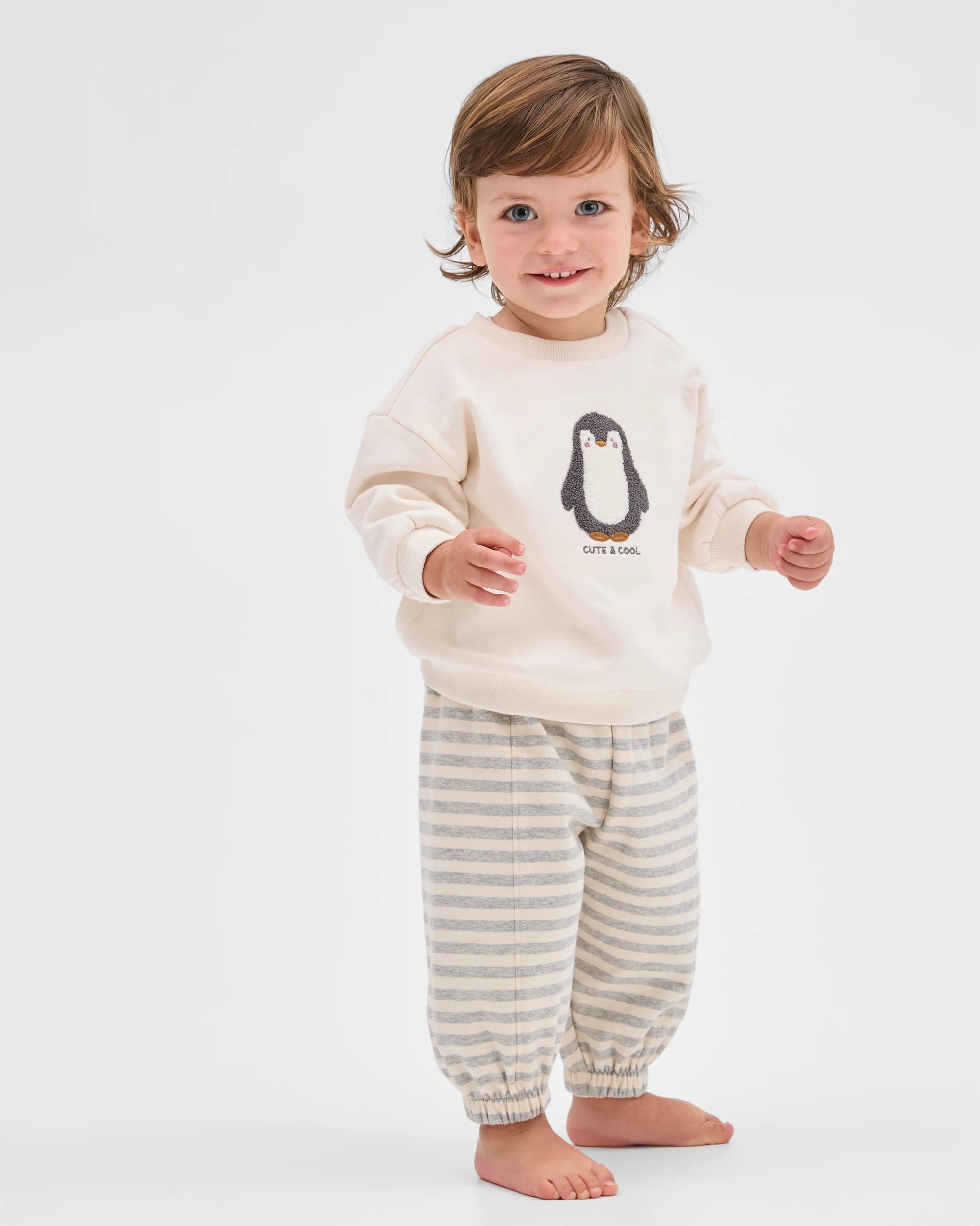 1 Target Baby Baby Organic Cotton Jumper PENGUIN GARDENIA, 1 of 5