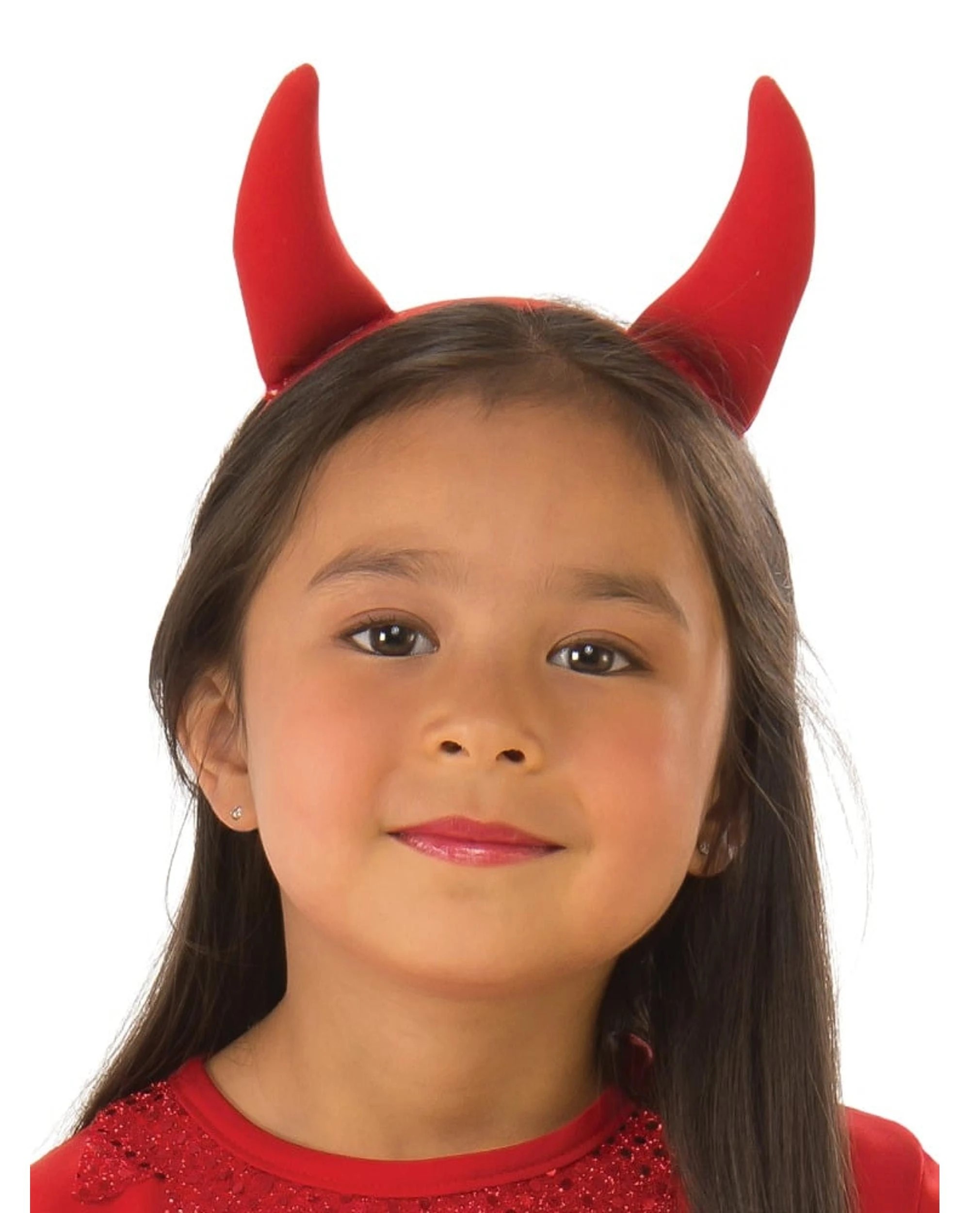 2 Red Devil Girls Child Costume Size S 3-4 Years, 2 of 4