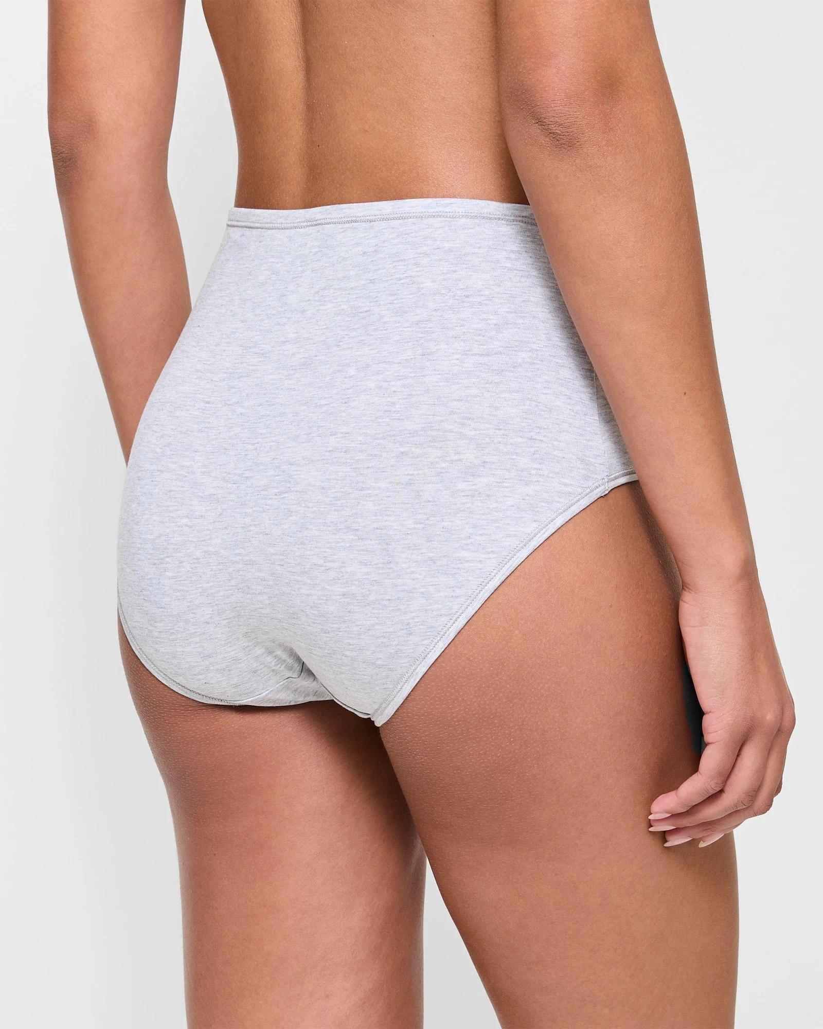 4 Target Woman 2 Pack Super Soft Full Briefs GREY MARLE / WHITE, 4 of 4