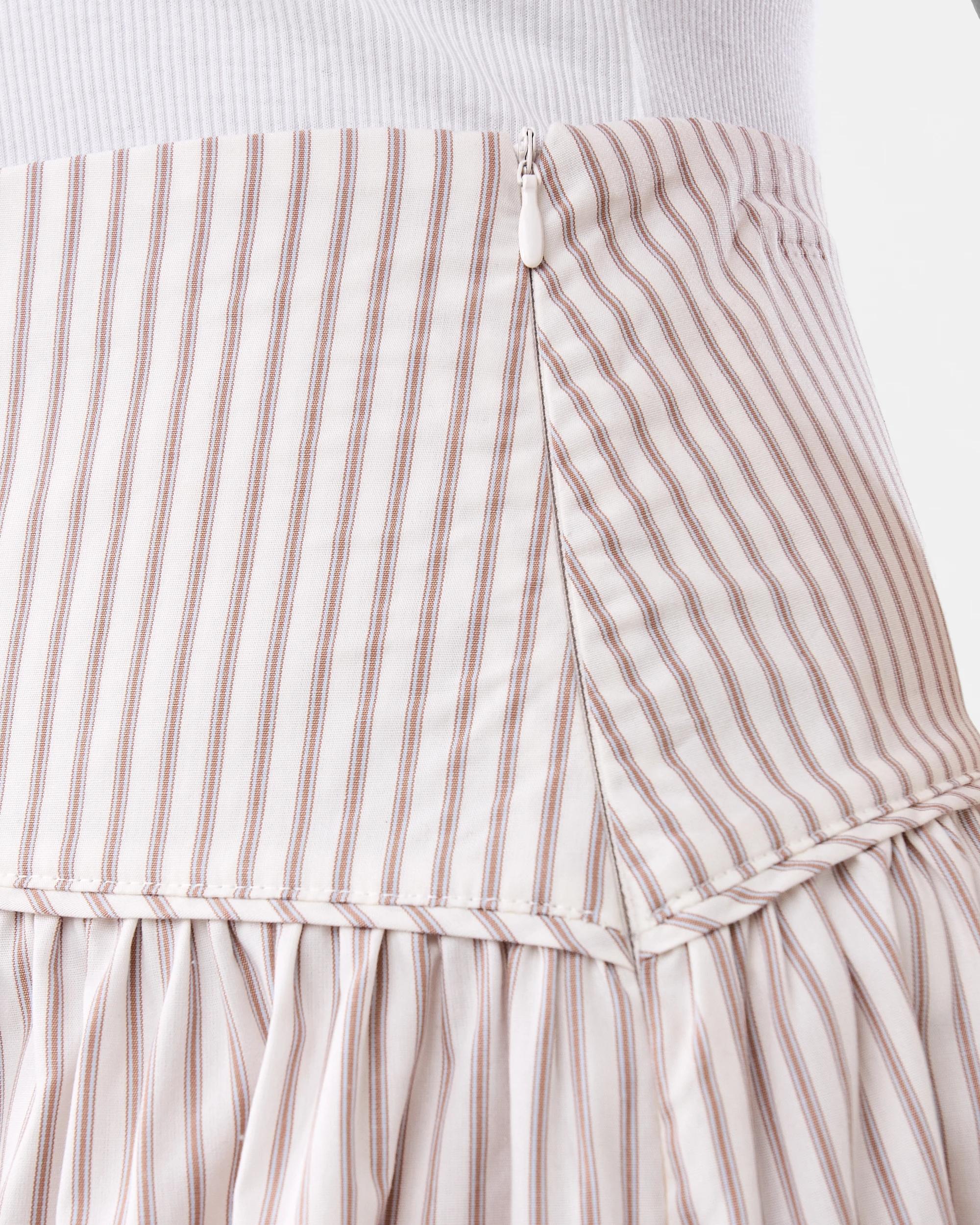 5 Yoke Maxi Skirt Mxd Stripe, 5 of 5