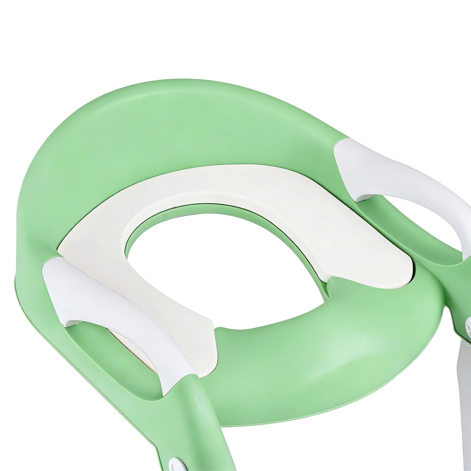 6 Advwin Foldable 2-in-1 Toddler Potty Training Seat with Stool Ladder Height Adjustable Toilet Training Seat - Green, 6 of 10