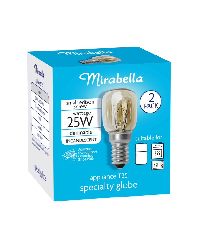 2 Pack I006875 Mirabella Appliance Pilot 25W Small Edison Screw 
