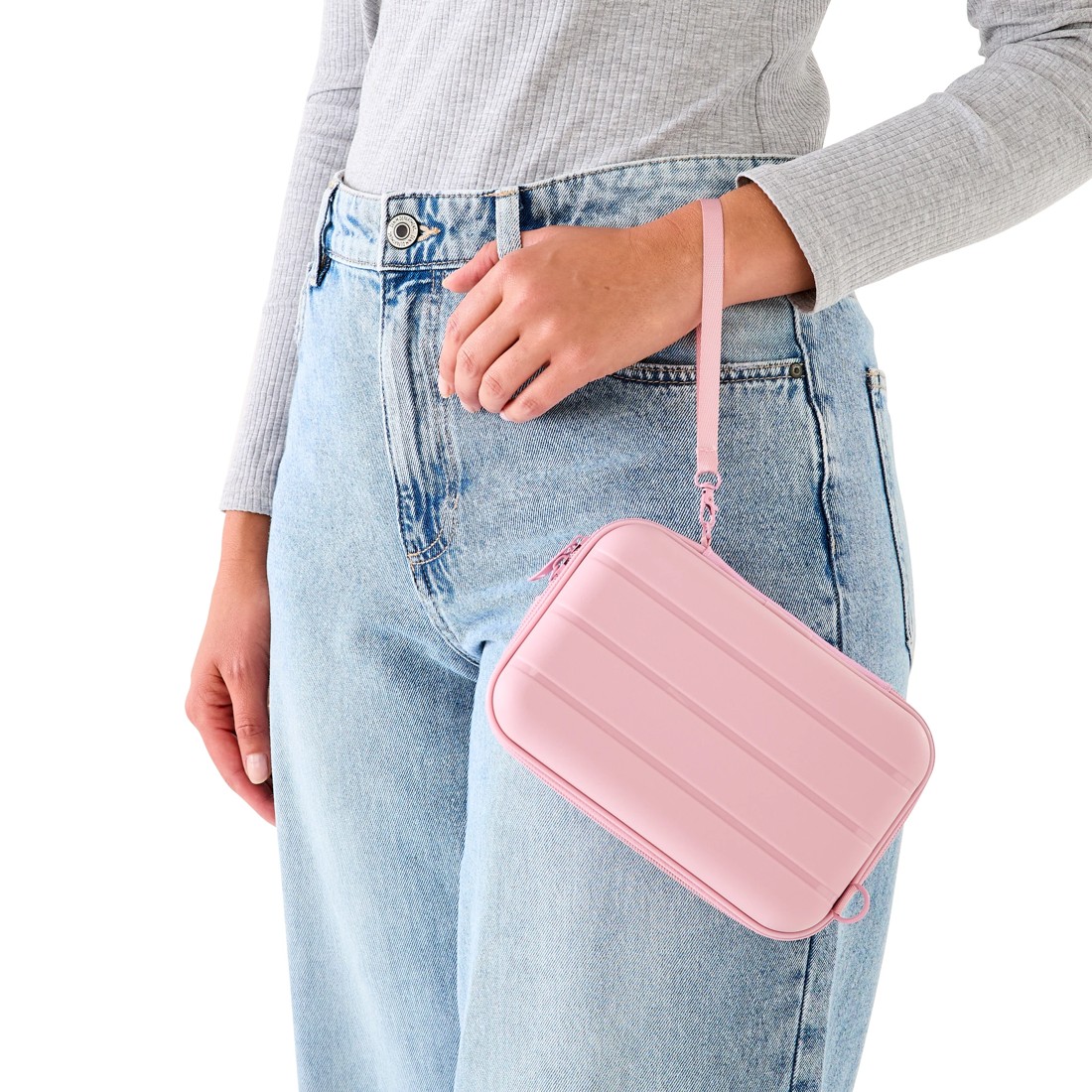 2 Mini Hard Case Organiser with Strap - Pink, 2 of 10