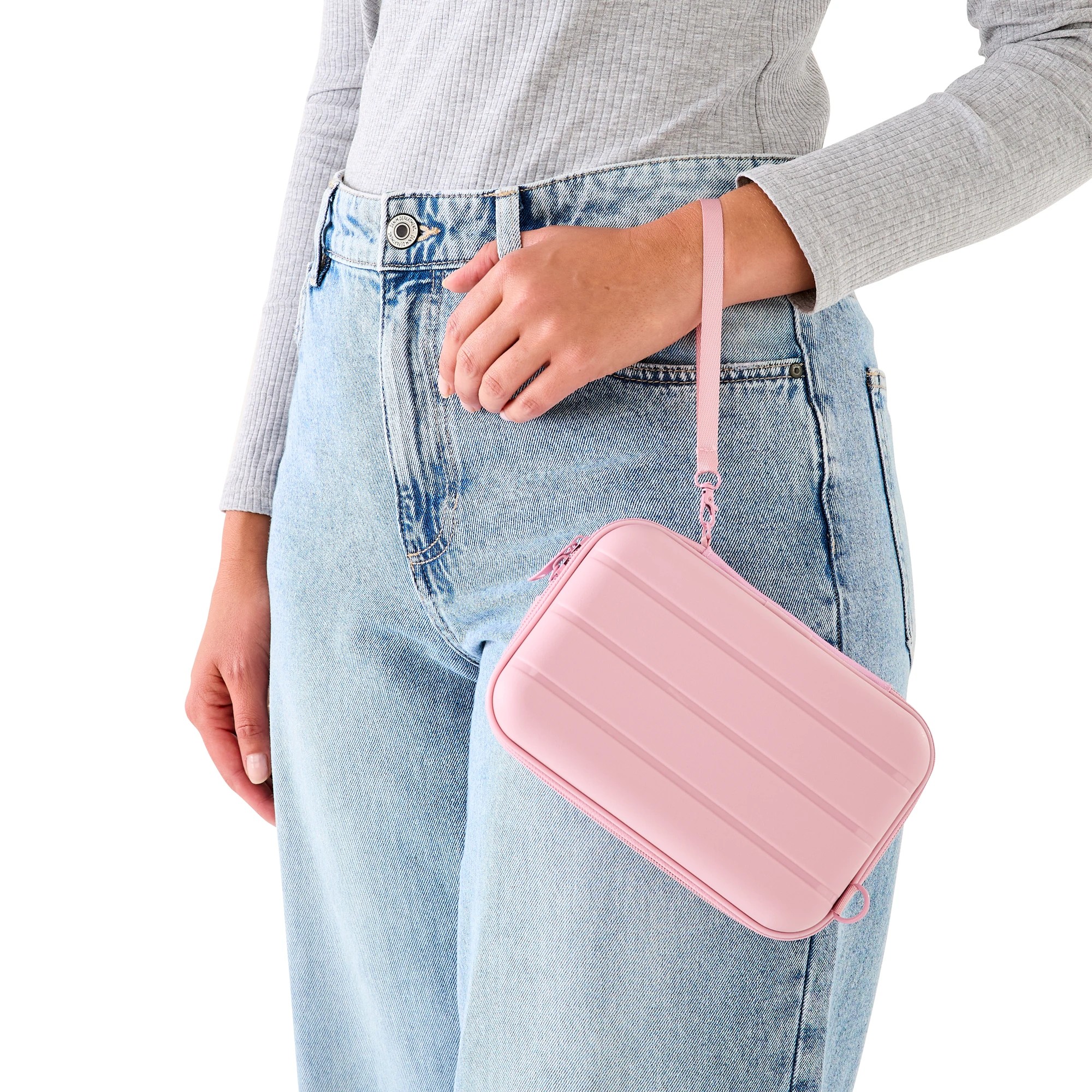 2 Mini Hard Case Organiser with Strap - Pink, 2 of 10