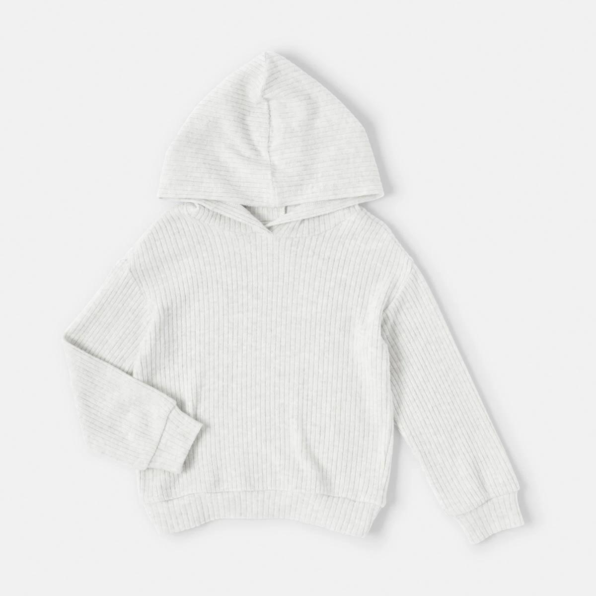 7 Brushed Hooded T-shirt Wht Marle, 7 of 8