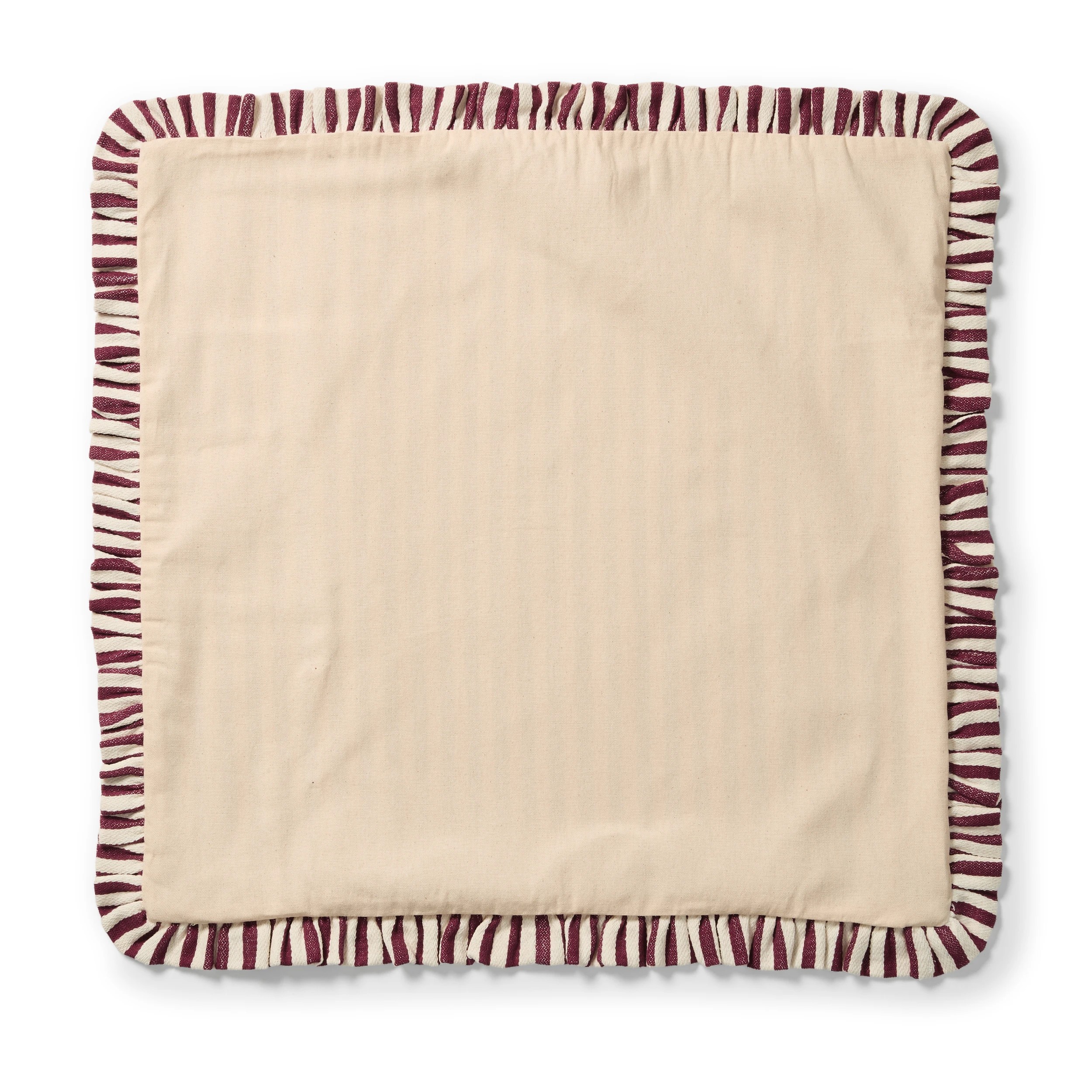 4 60cm Stripe Cushion Cover - Berry, 4 of 6