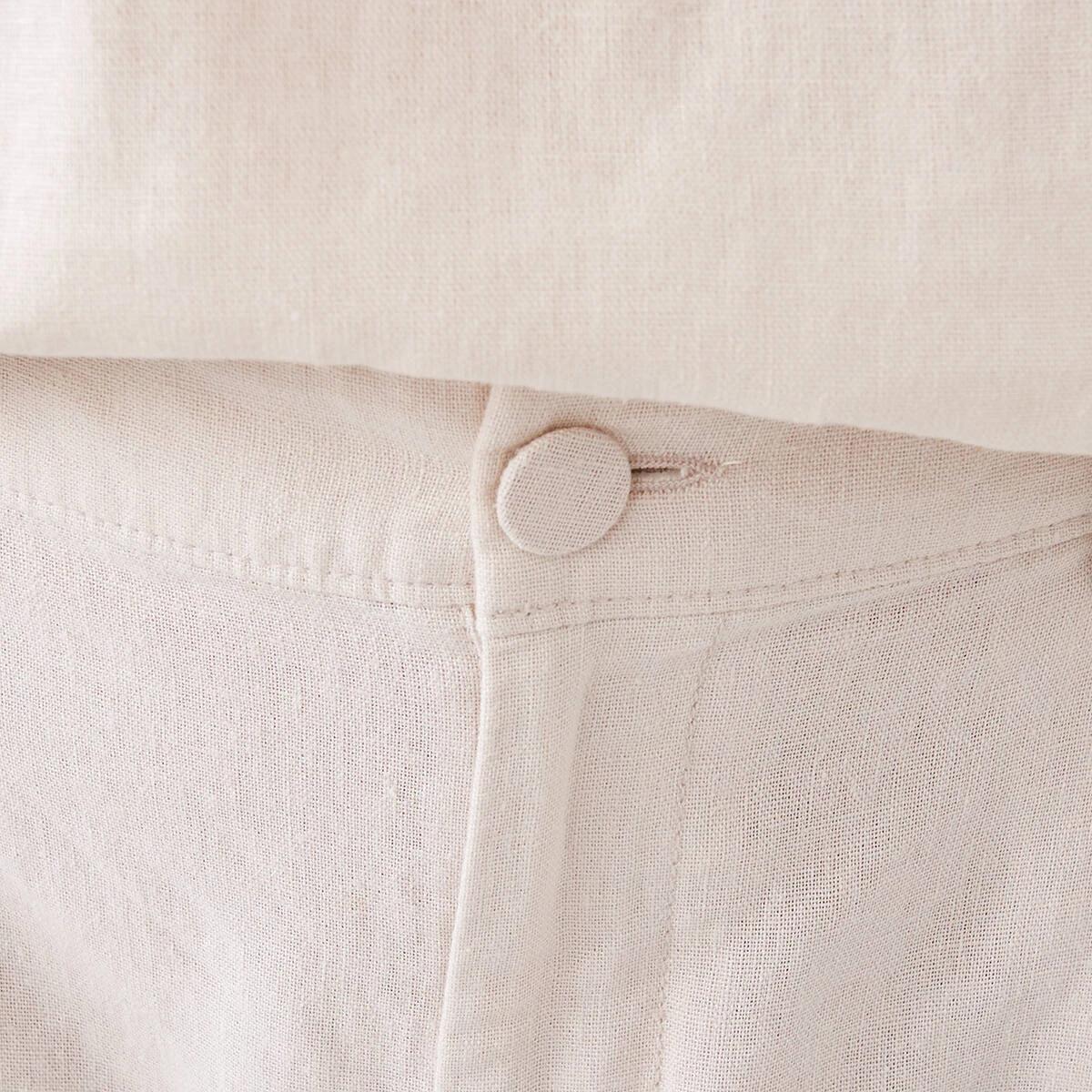 4 Linen Blend Bermuda Shorts Nat Beige, 4 of 7
