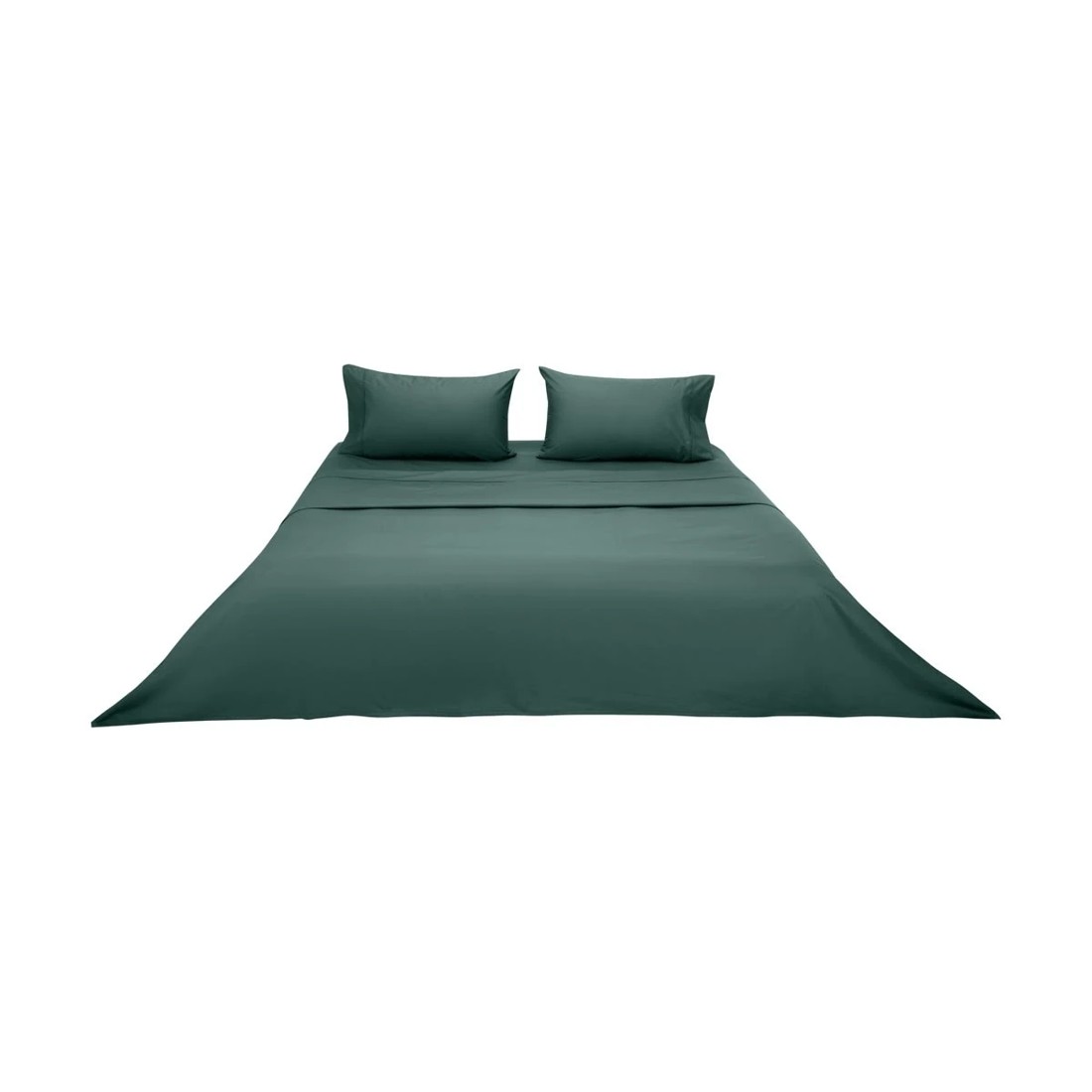 6 250 Thread Count Cotton Rich Sheet Set - King Bed, Teal, 6 of 7