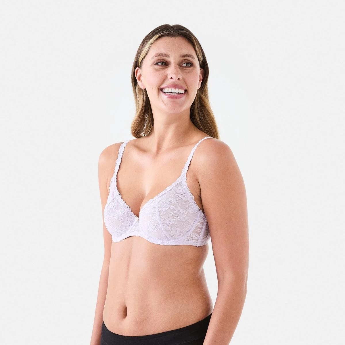 2 Co-ordinated Lace Soft Cup Sage Bra Lily Laven, 2 of 6