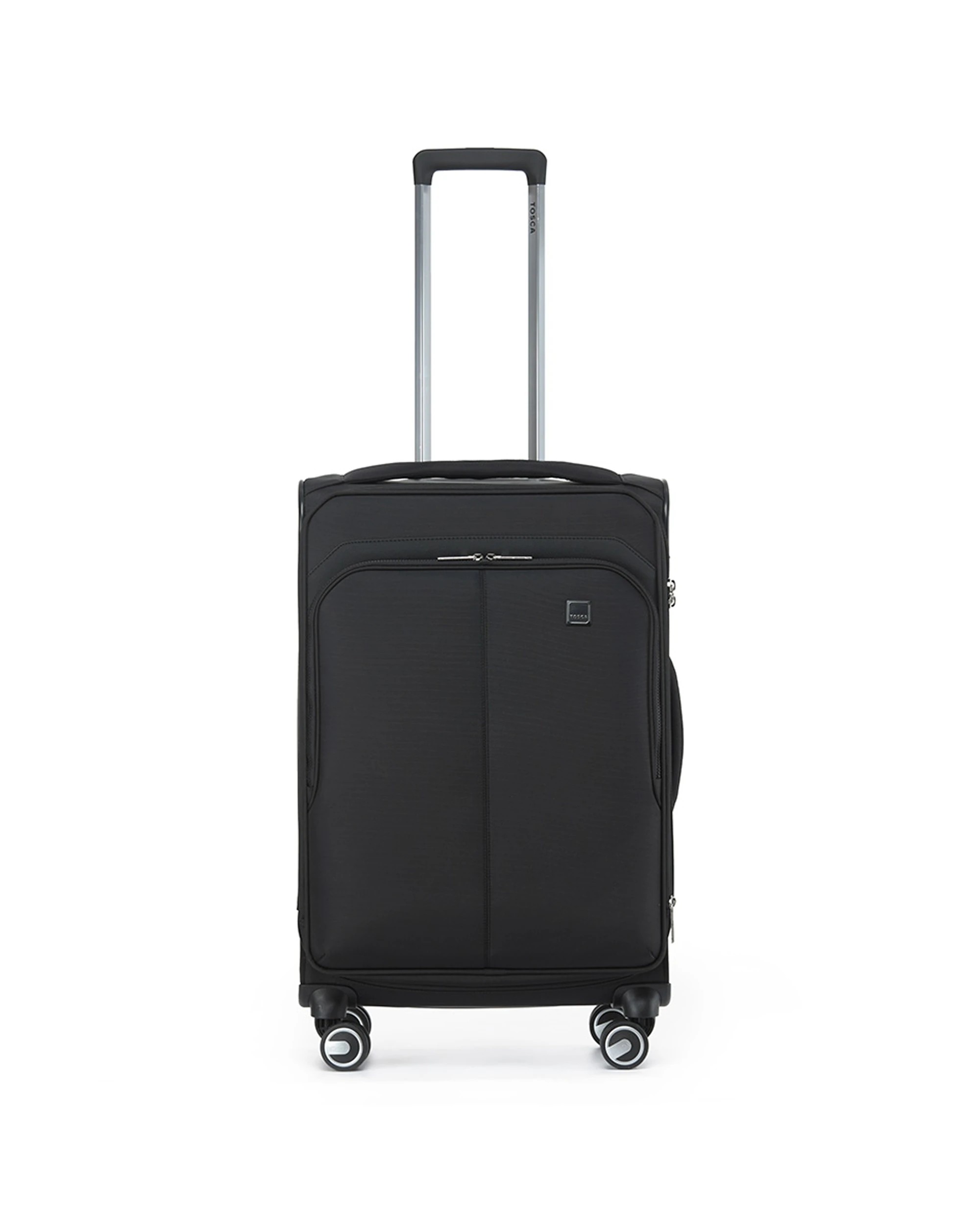 3 Tosca 3pc Grange Lockable Trolley Travel Suitcase Luggage Set Expandable - Black, 3 of 6