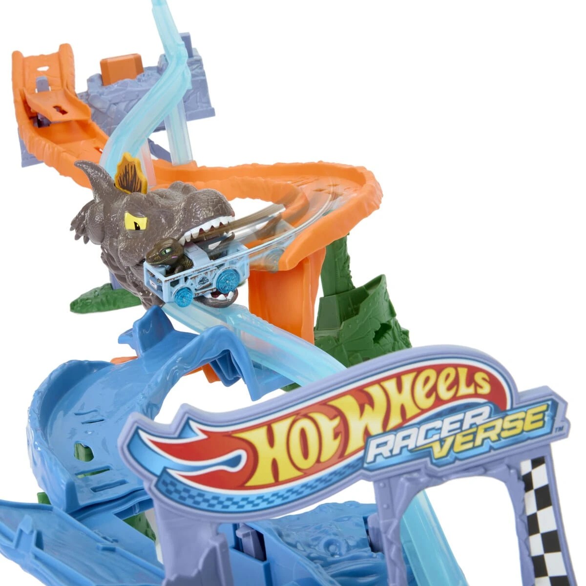6 Hot Wheels RacerVerse Jurassic World Crash & Splash Track Set, 6 of 7