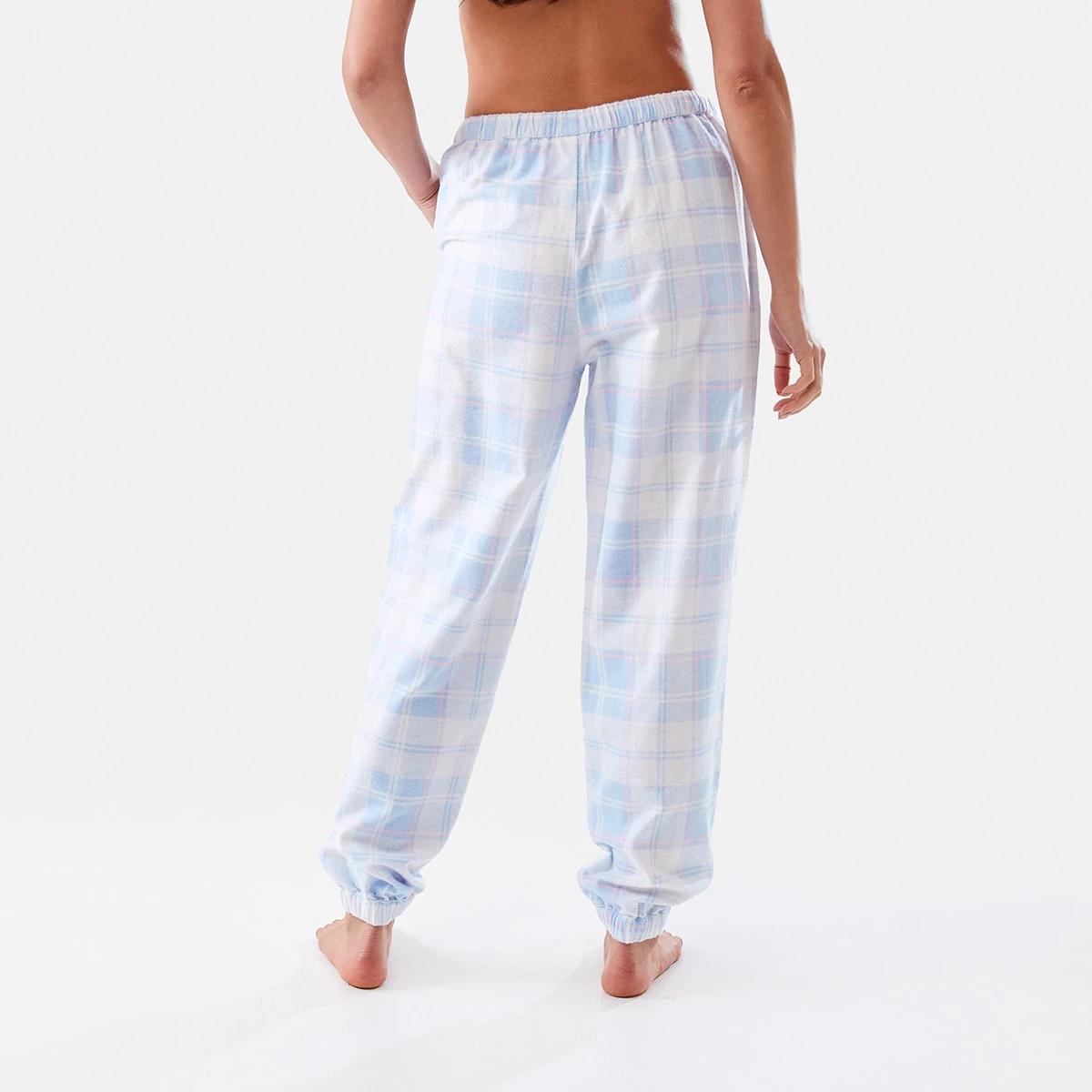 3 Cuffed Flannel Pants Sft Tartan, 3 of 5