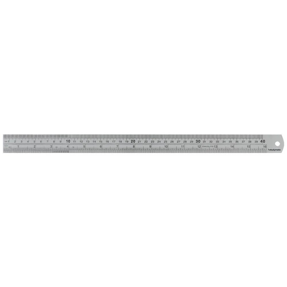Studymate Stainless Steel Ruler 40cm - Kmart