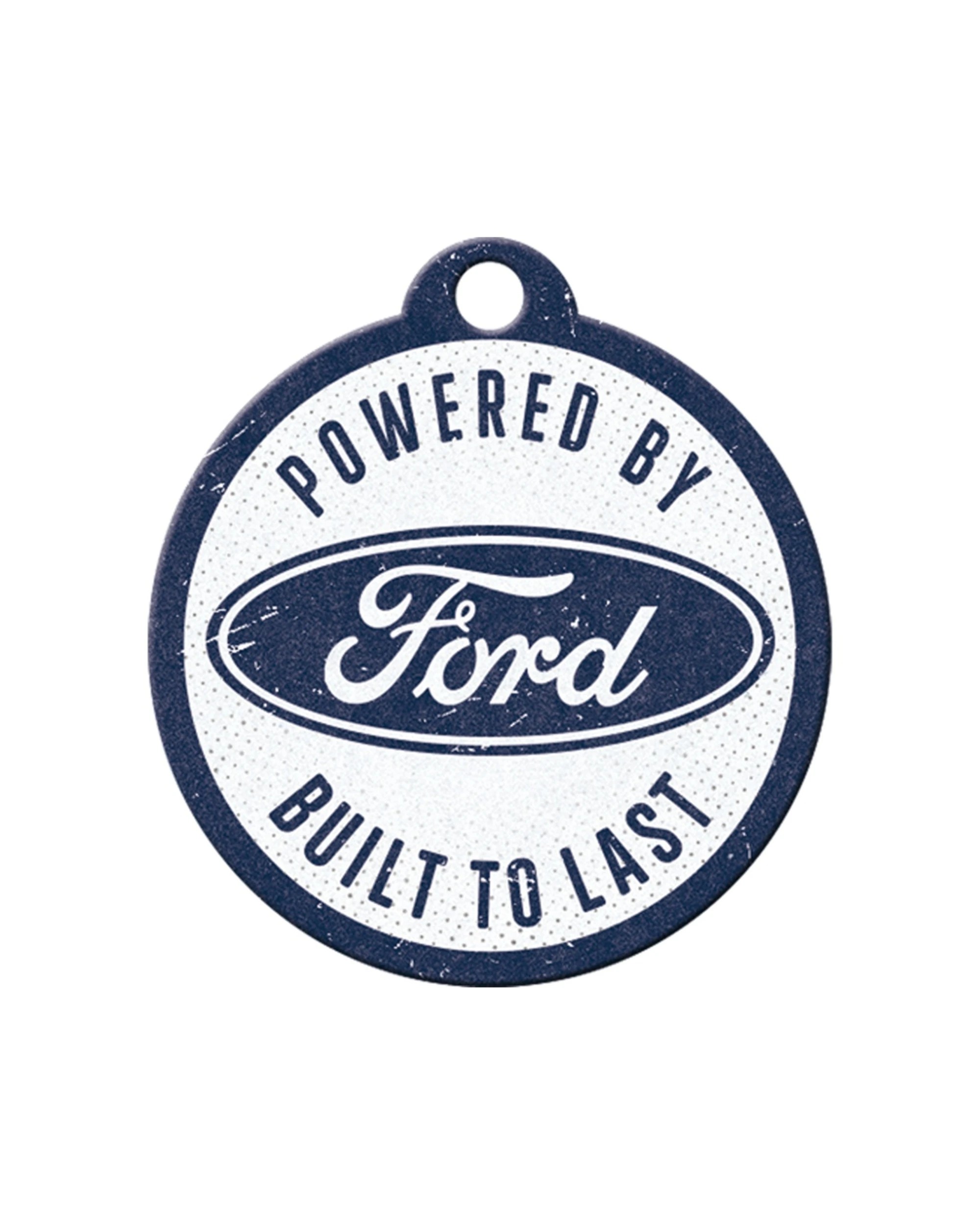 4 Nostalgic Art Stainless Steel Keyring Round Ford Built To Last, 4 of 4