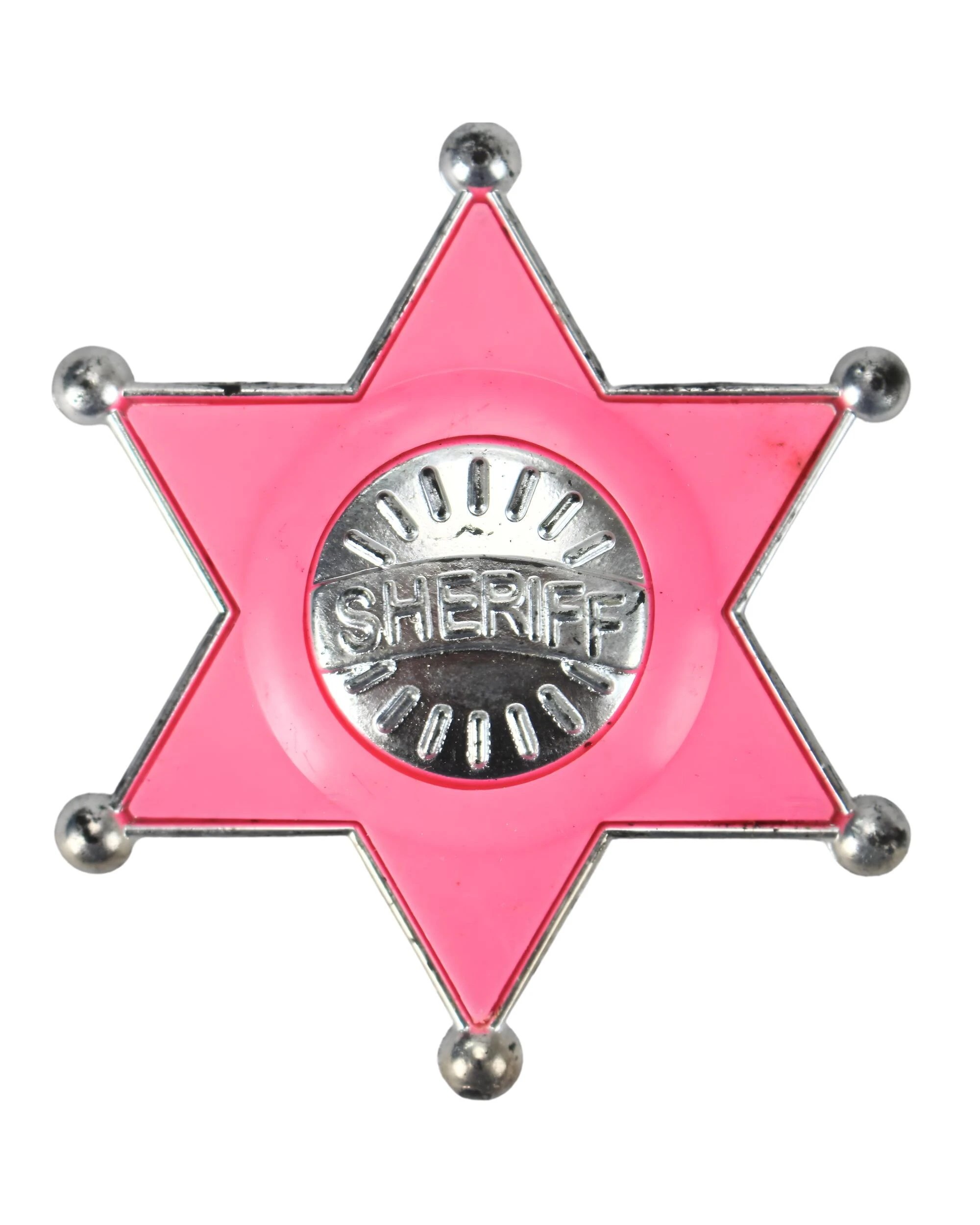 1 JD Party Pink Metal Sheriff Badge - Multi, 1 of 2