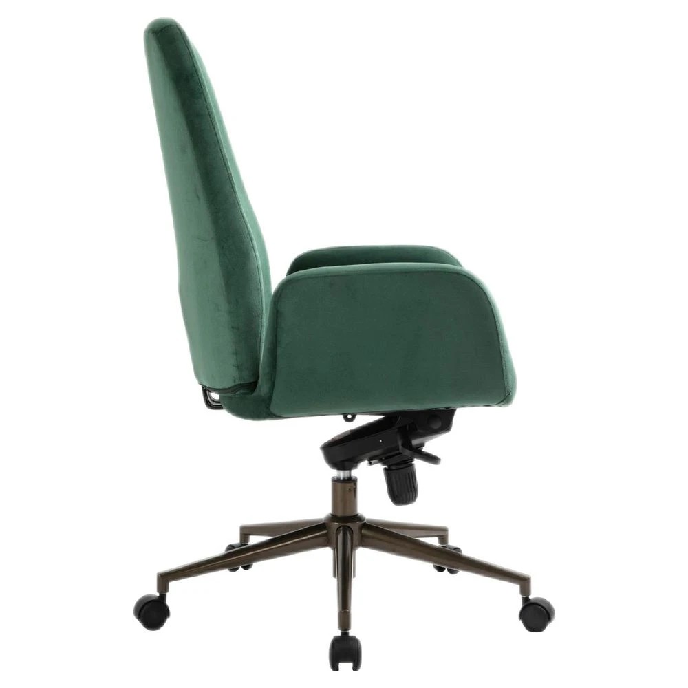 2 Lindenberg Chair Velvet Green Ergonomic Chairs and Desk Chairs, 2 of 10