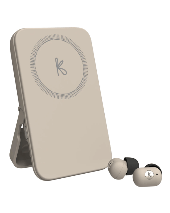 Kreafunk Tocharge Go Powerbank + Earbuds - Ivory Sand - Beige