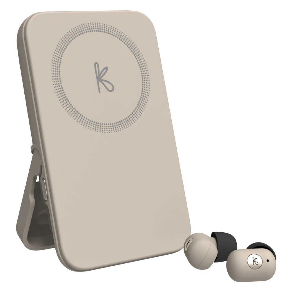 1 Kreafunk Tocharge Go Powerbank + Earbuds - Ivory Sand - Beige, 1 of 5